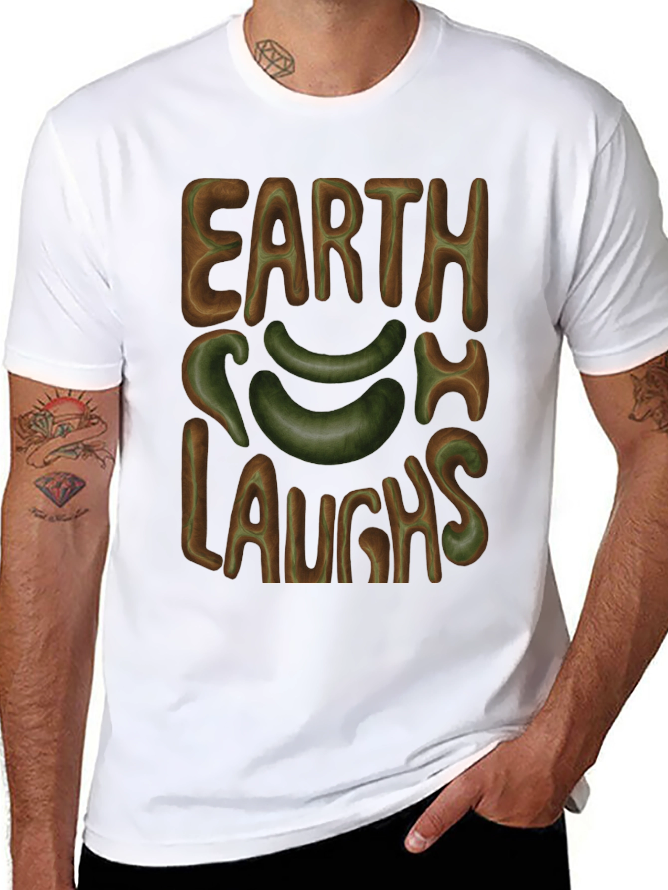 Earth Laughs T-Shirt - Graphic Tee
