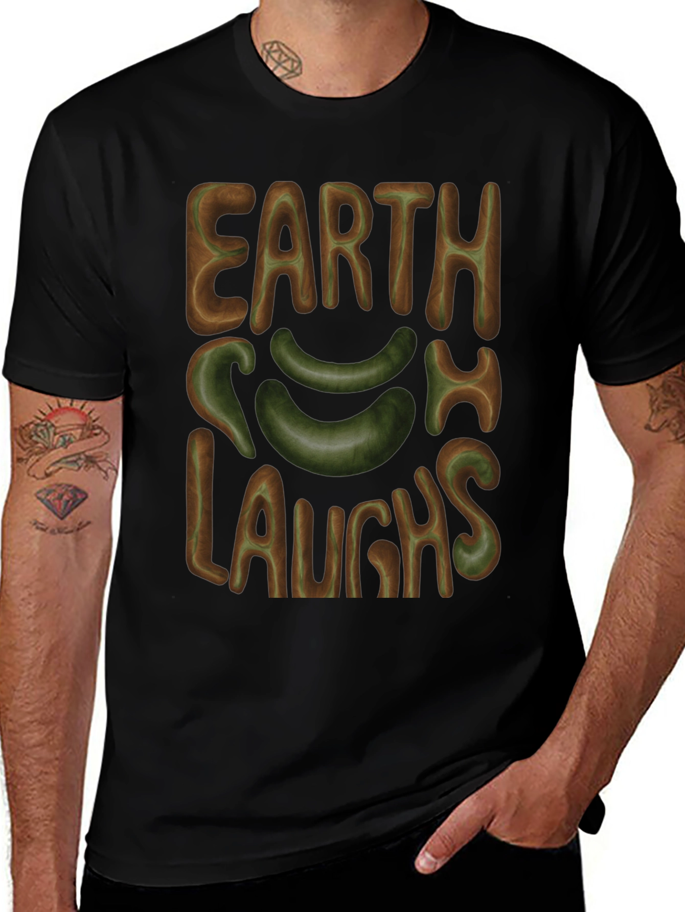 Earth Laughs T-Shirt - Graphic Tee