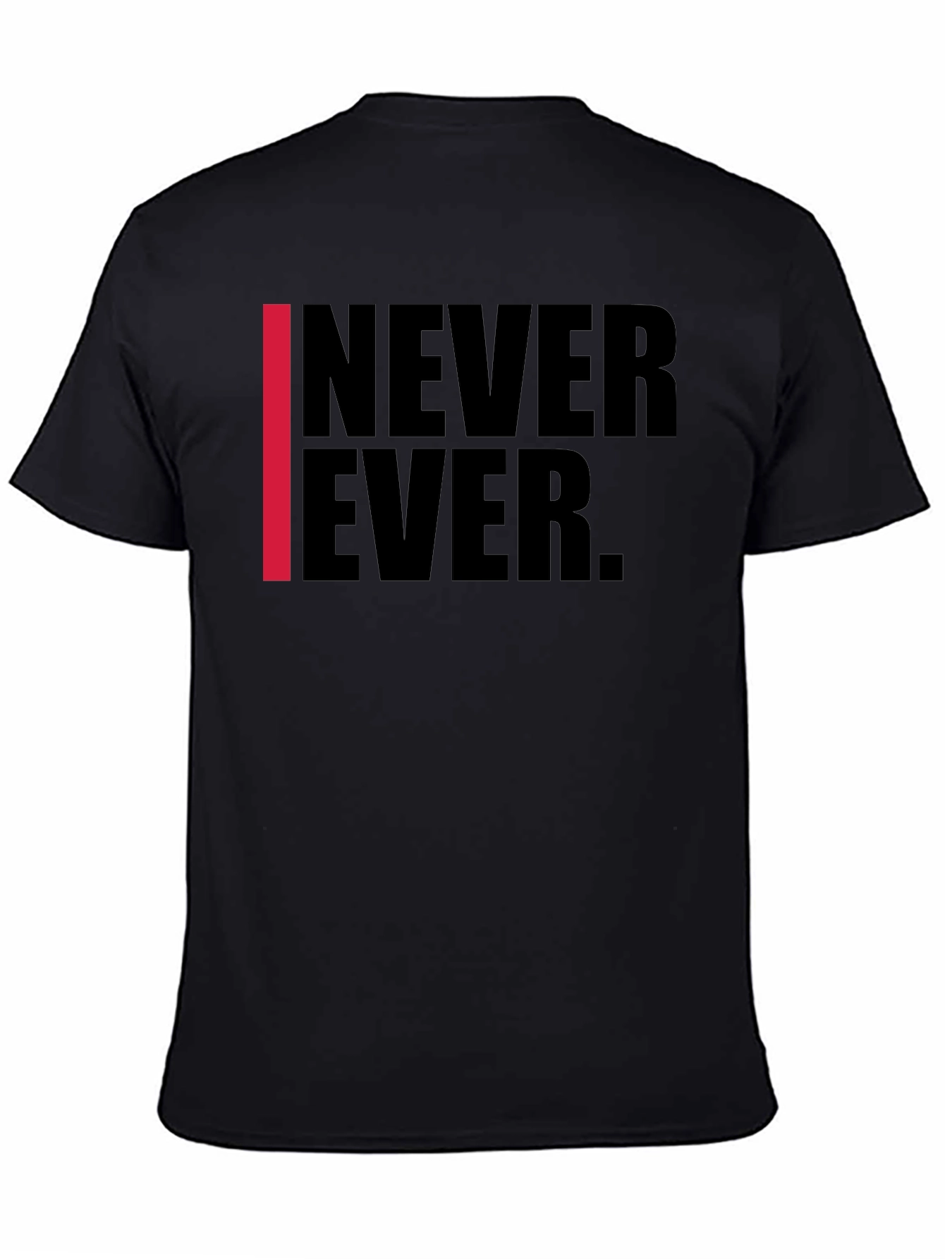Never Ever Graphic Tee - Black