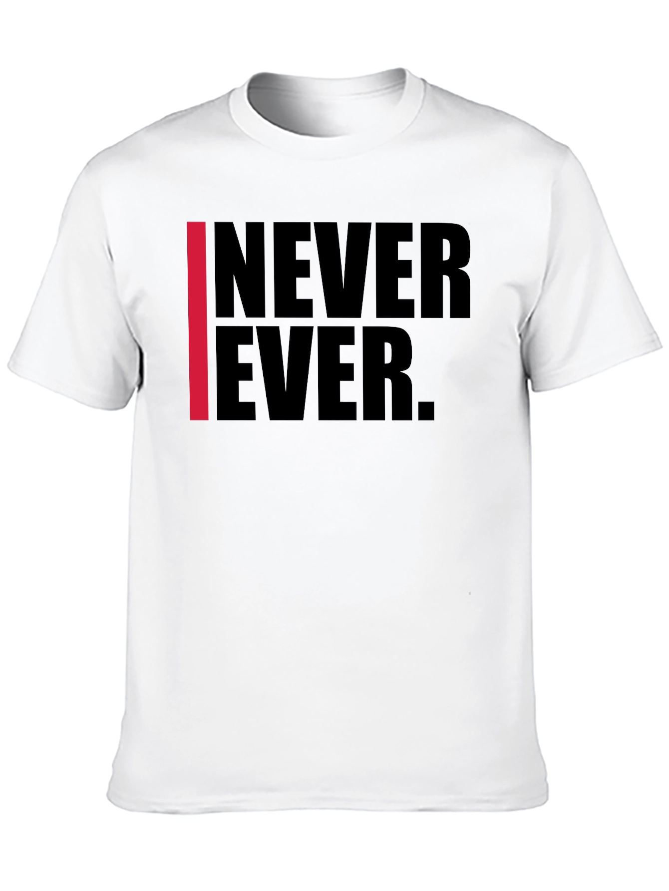 Never Ever Graphic Tee - Black