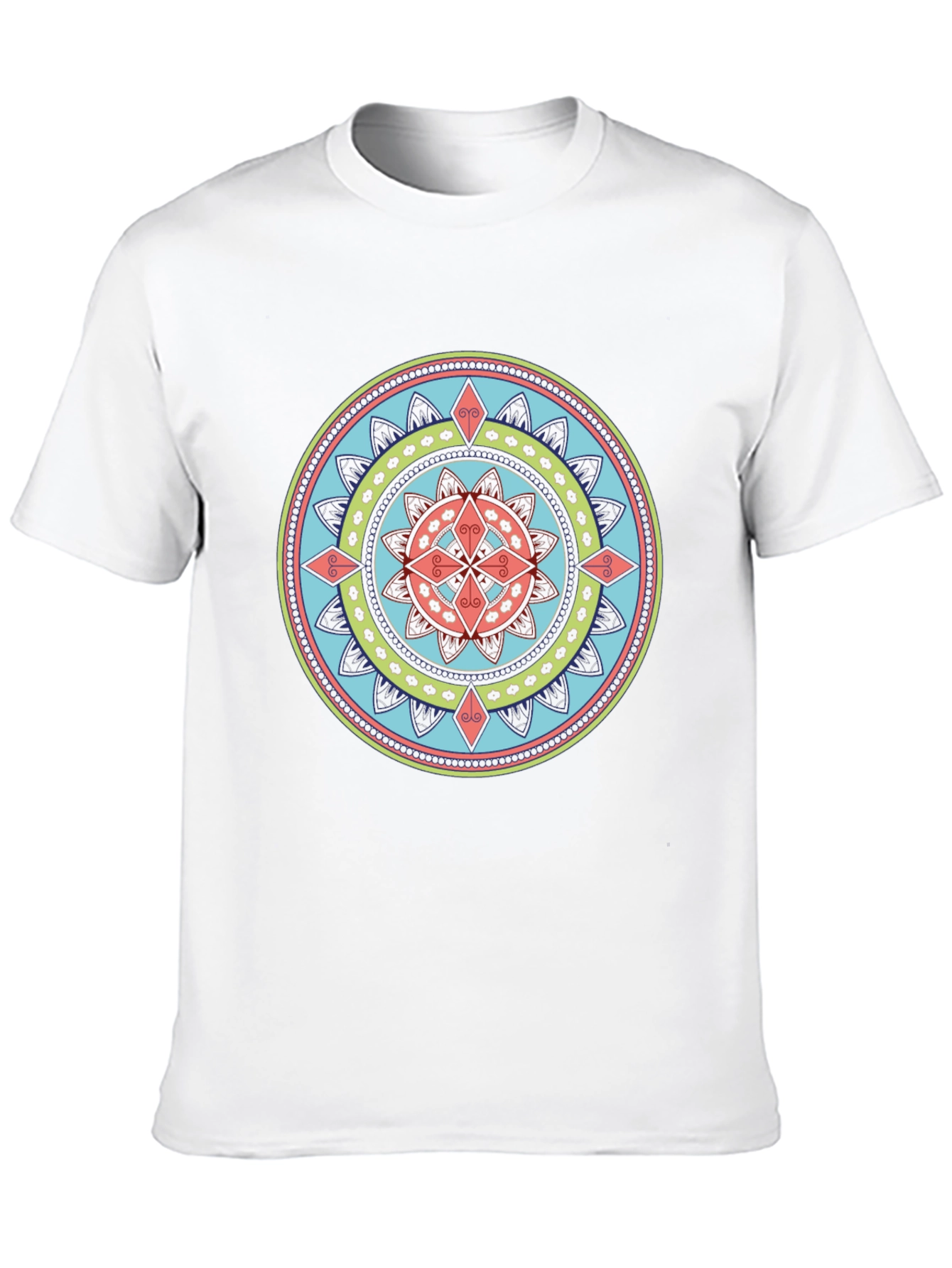 Mandala Graphic Print Black T-Shirt