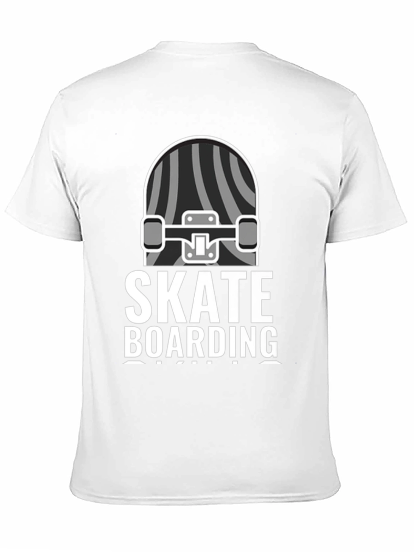 Skateboarding Graphic T-Shirt - Black