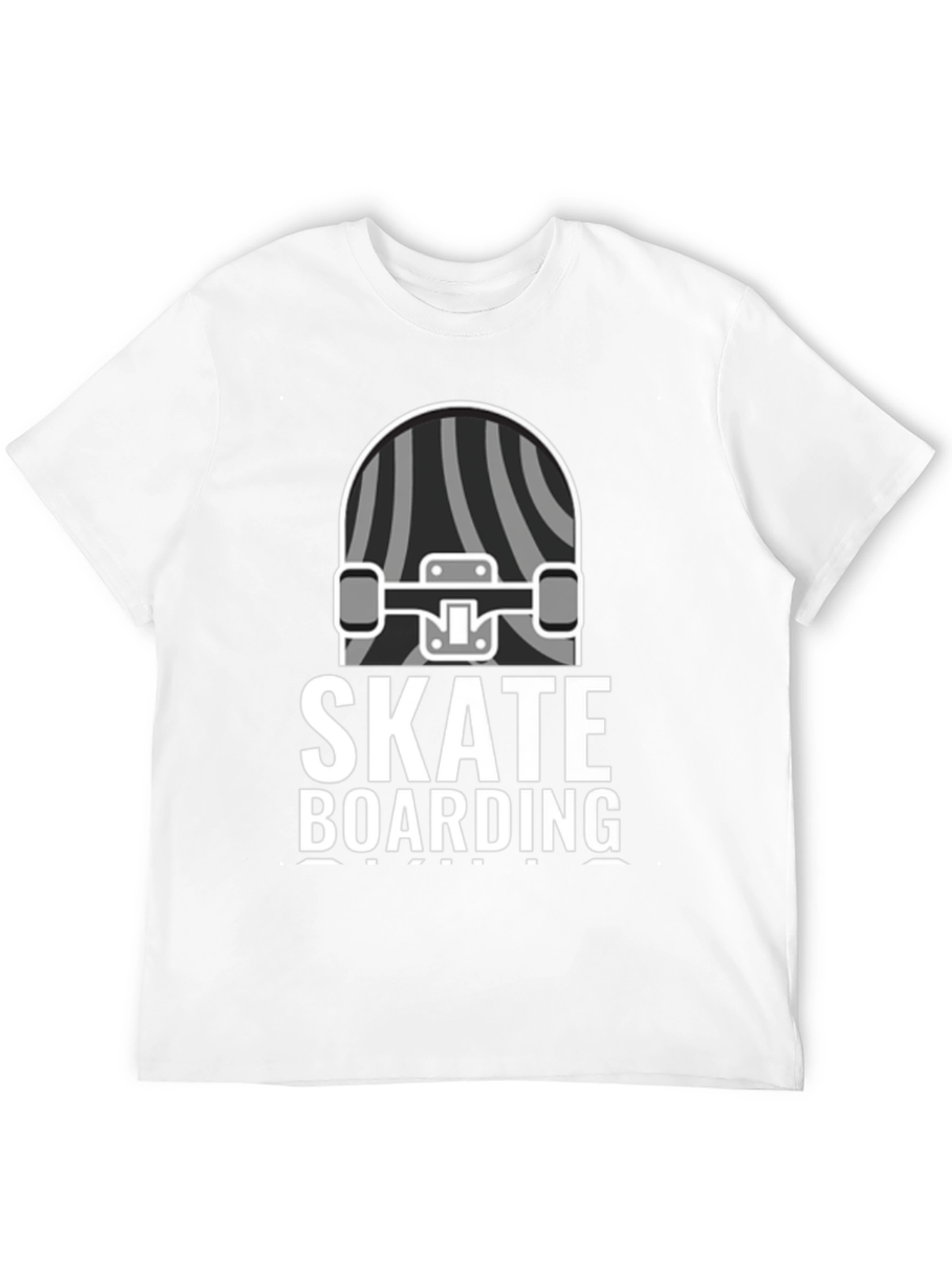 Skateboarding Graphic T-Shirt - Black