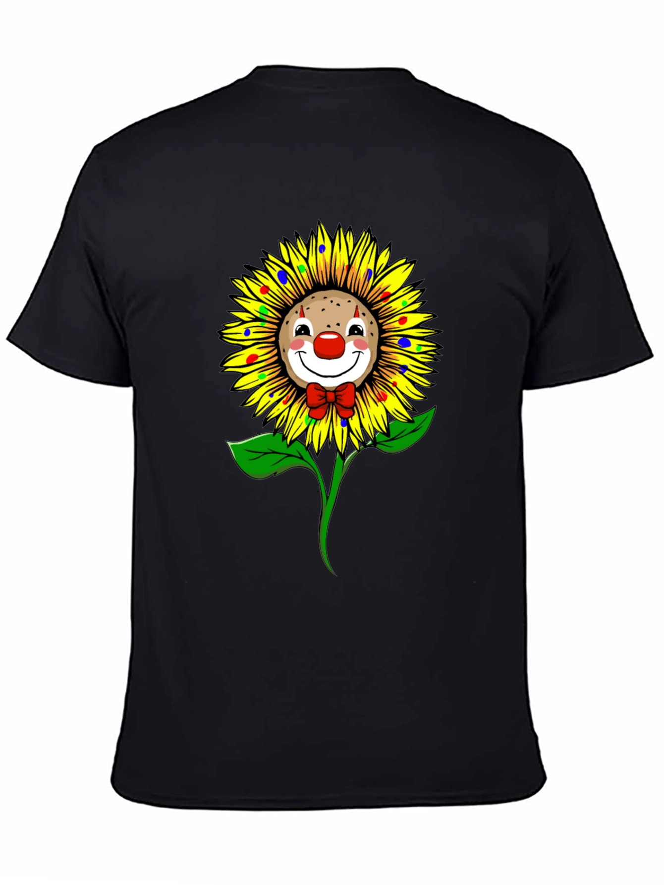 Clown Sunflower Graphic T-Shirt