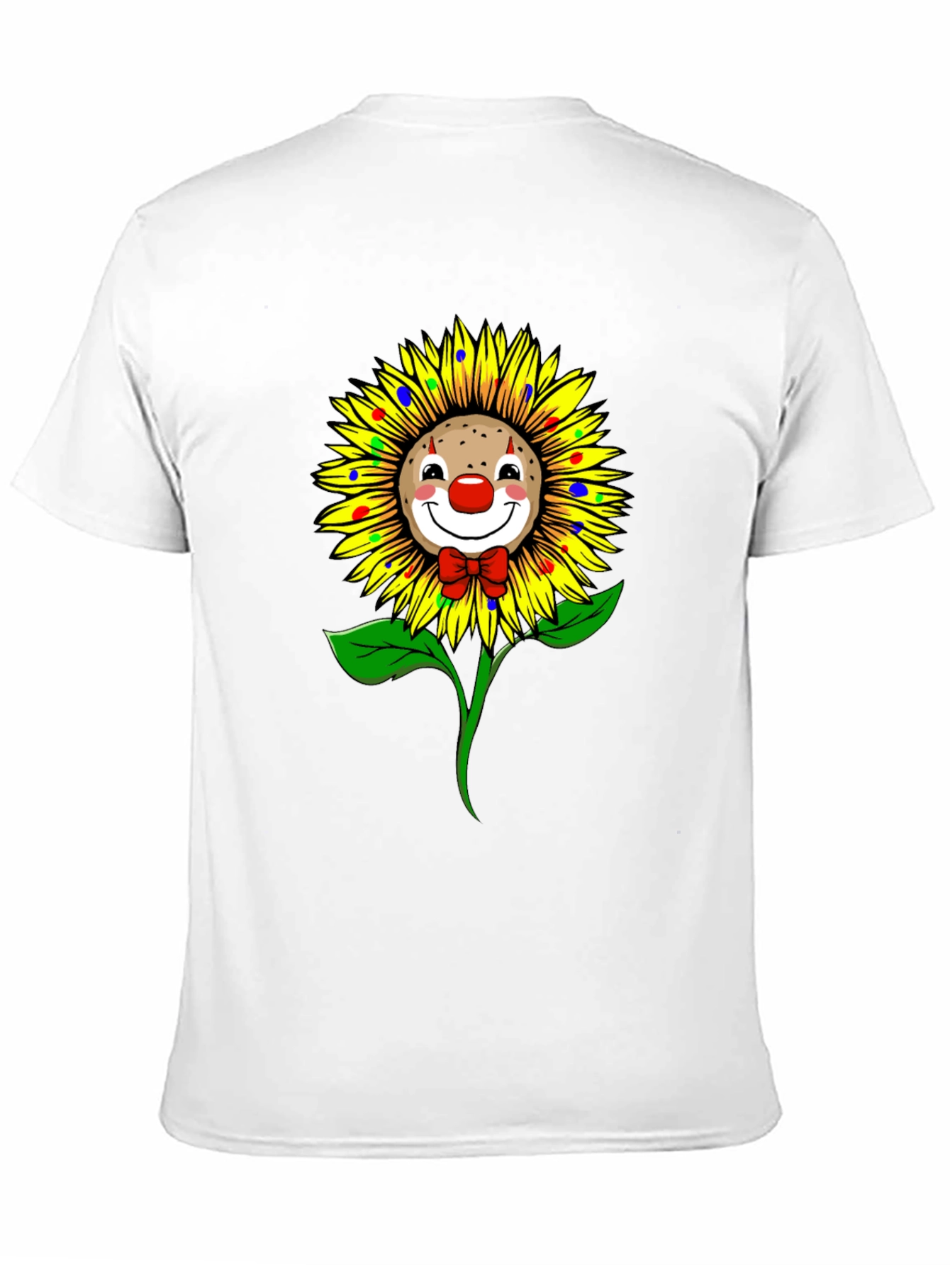 Clown Sunflower Graphic T-Shirt