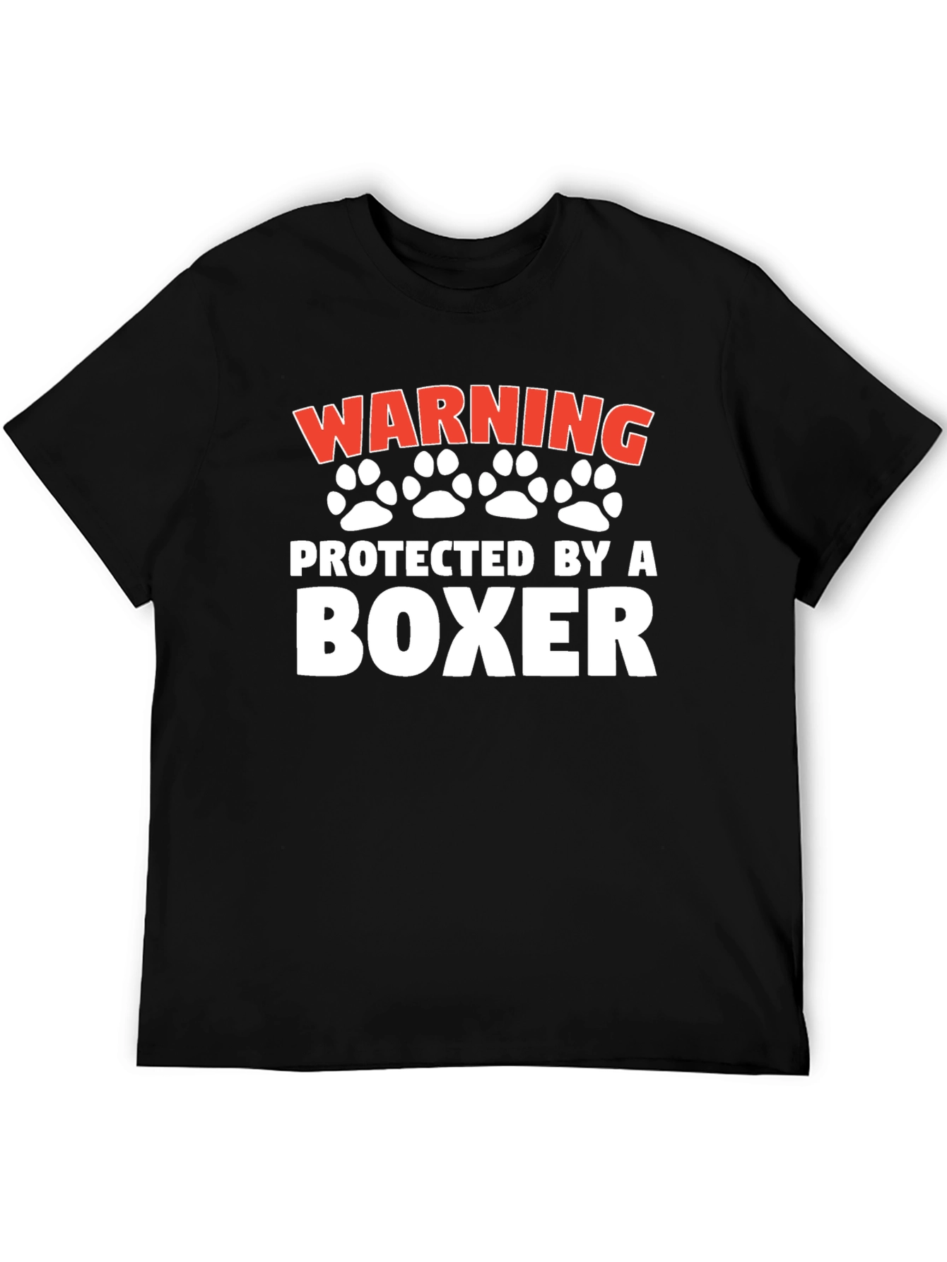 Warning Protected By a Boxer T-Shirt