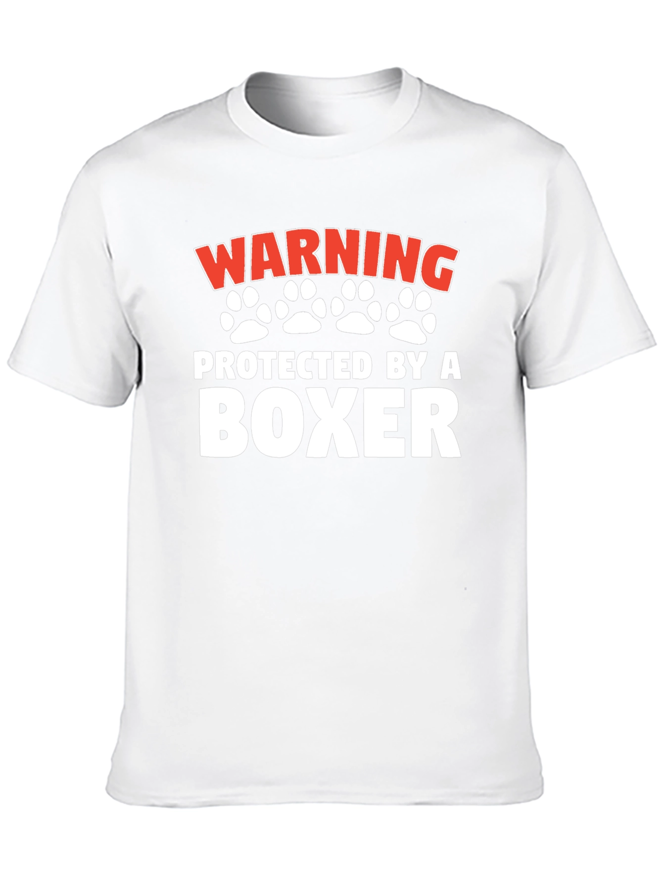 Warning Protected By a Boxer T-Shirt