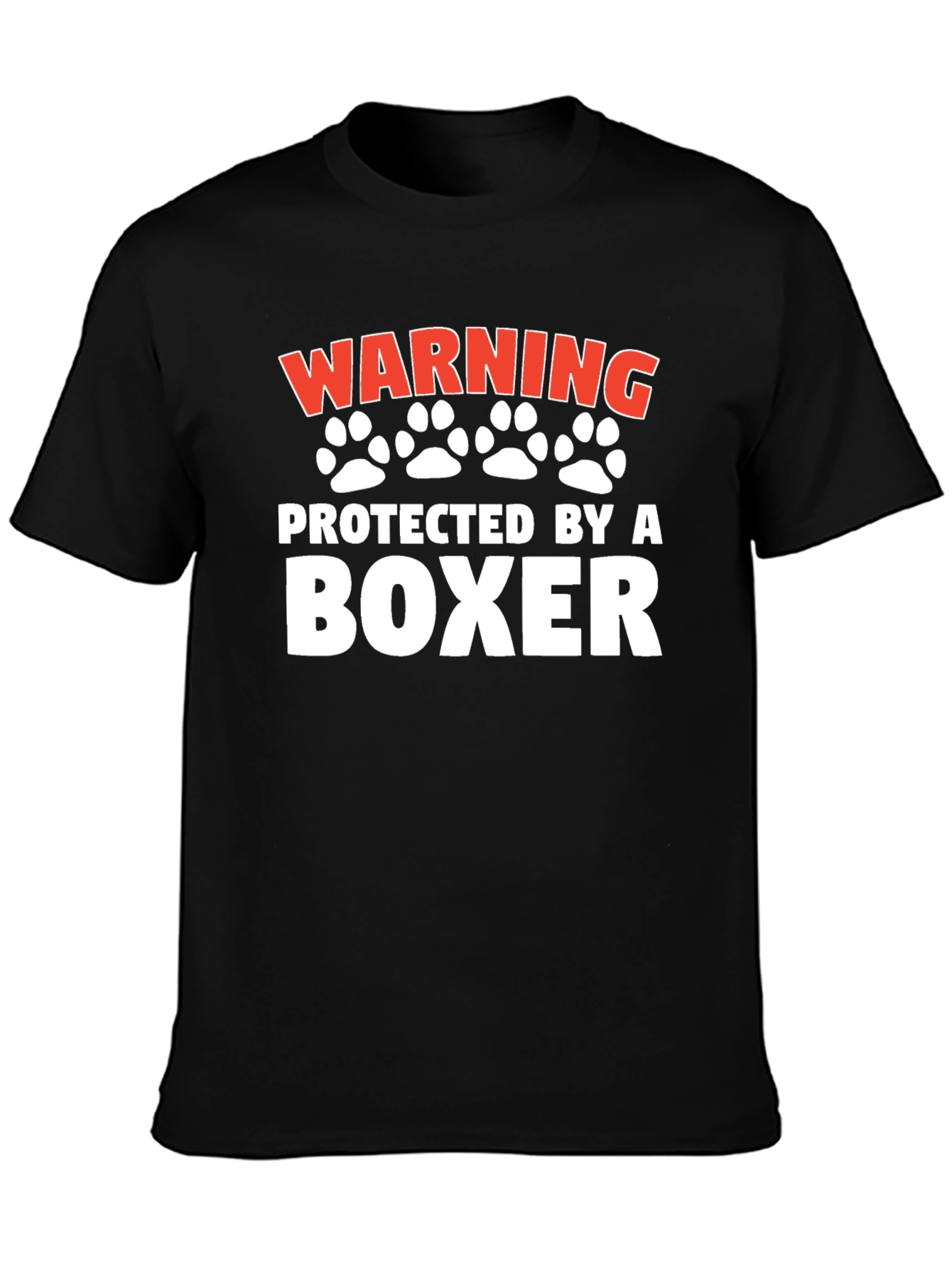 Warning Protected By a Boxer T-Shirt