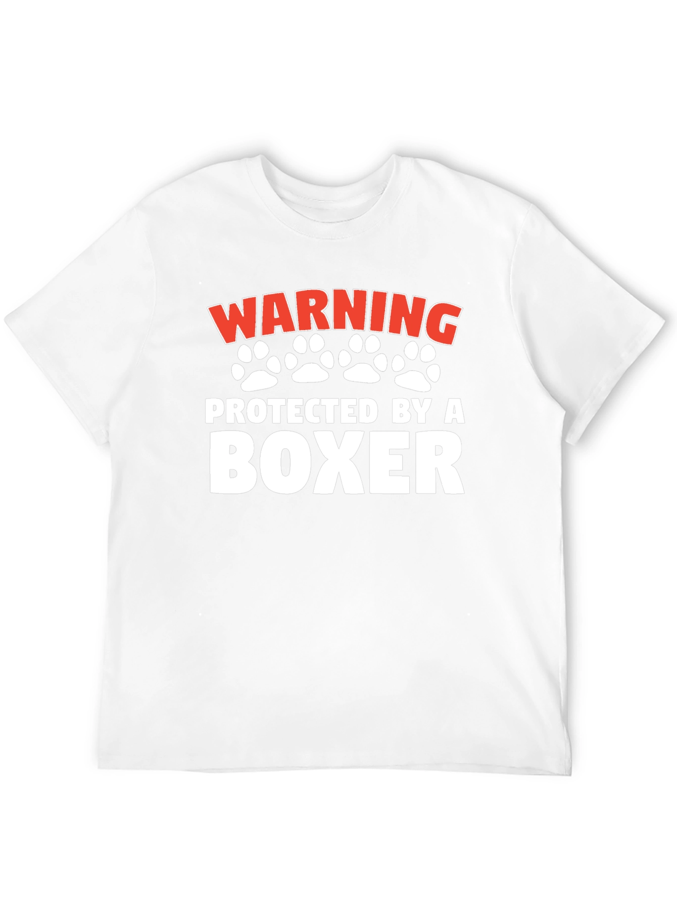 Warning Protected By a Boxer T-Shirt