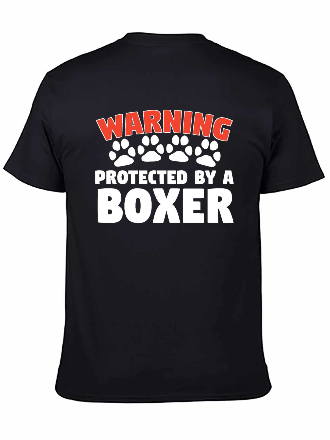 Warning Protected By a Boxer T-Shirt