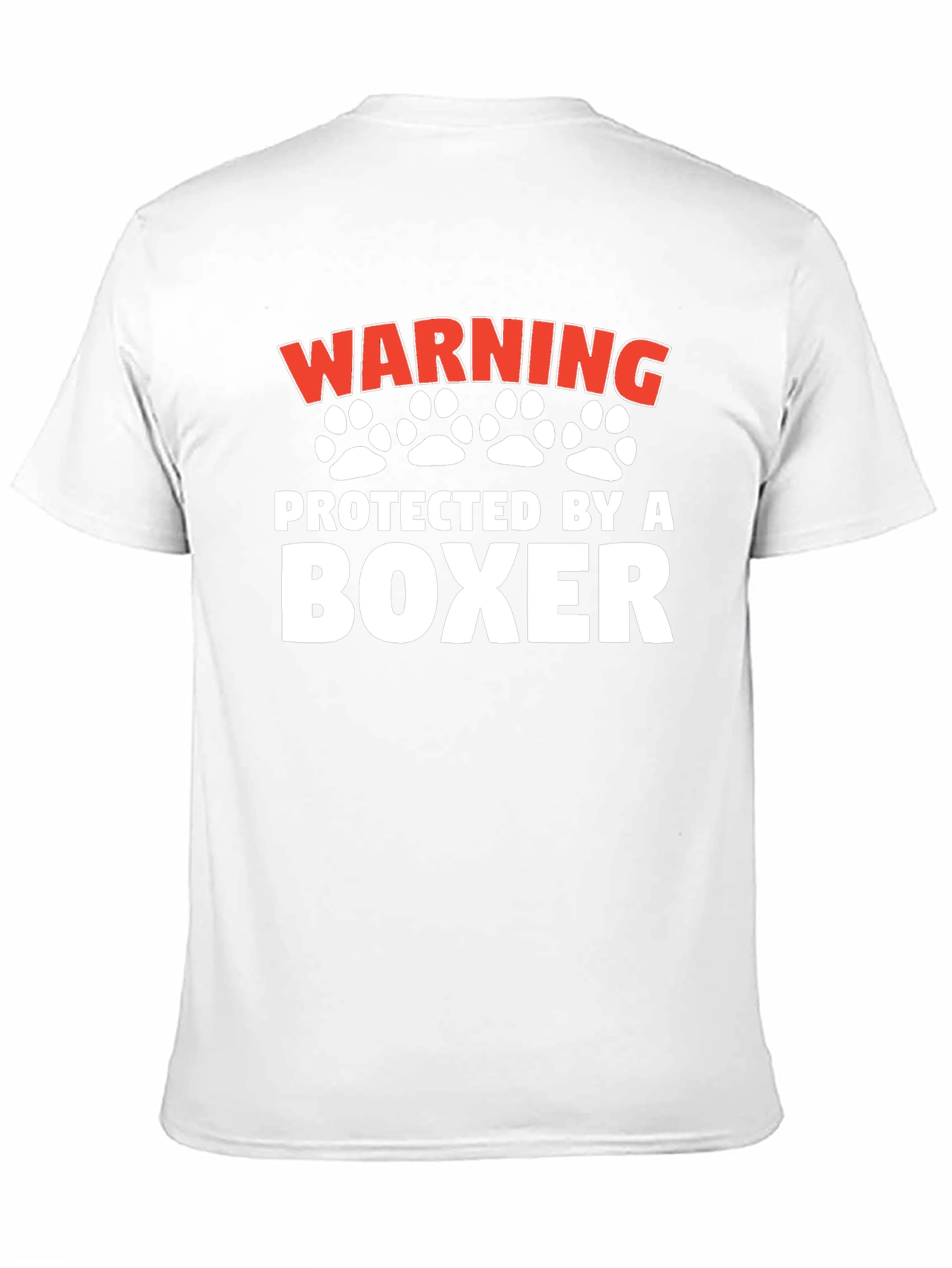 Warning Protected By a Boxer T-Shirt