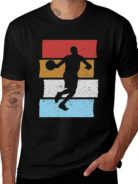 Retro Basketball Player Graphic T-Shirt
