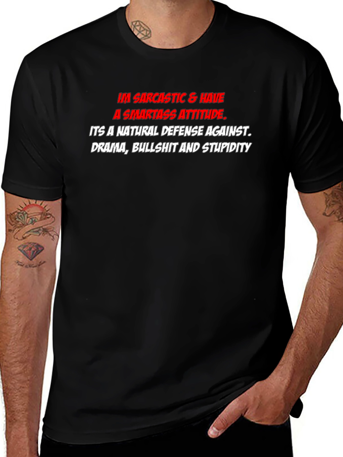 Sarcastic Smartass Attitude Graphic T-Shirt