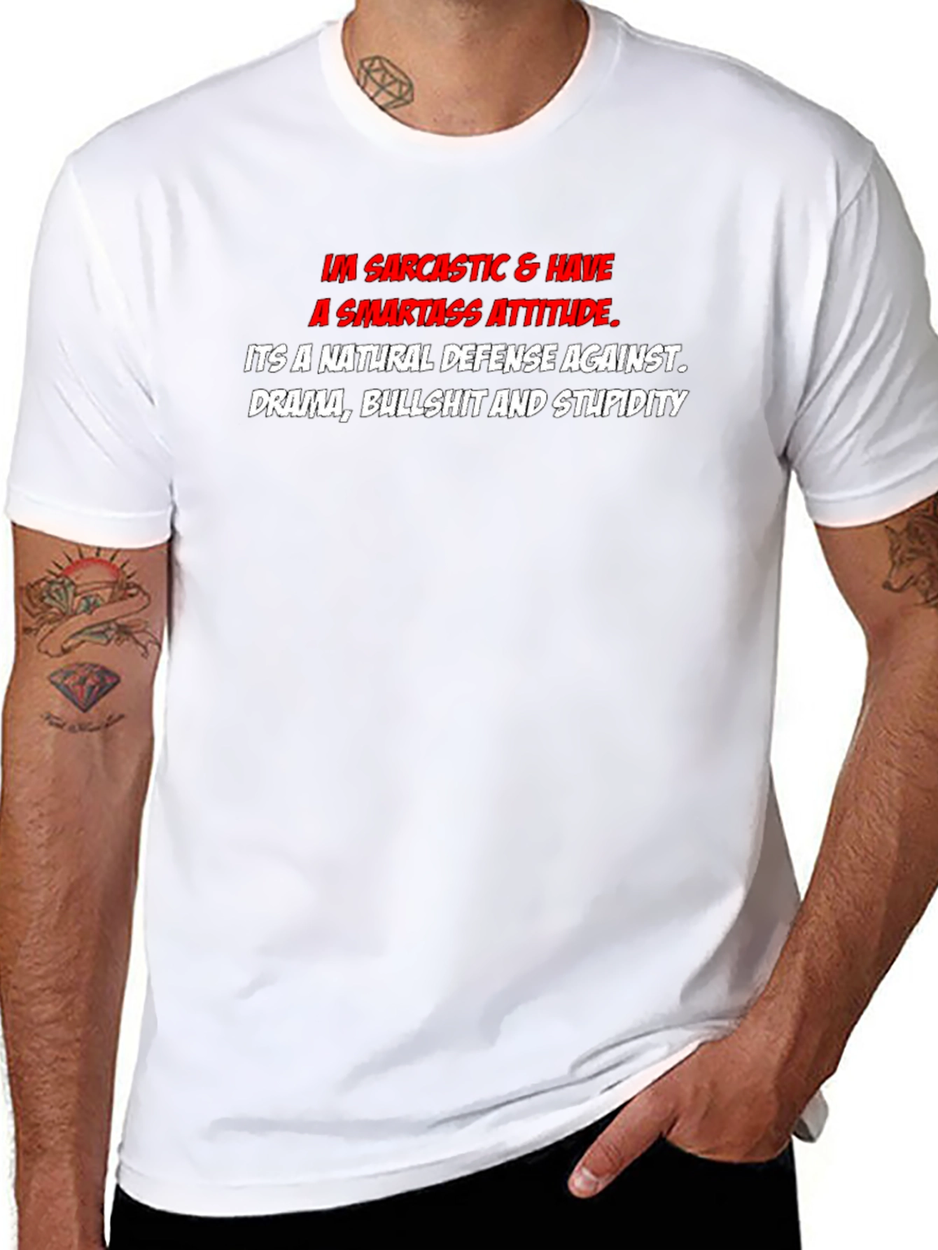 Sarcastic Smartass Attitude Graphic T-Shirt