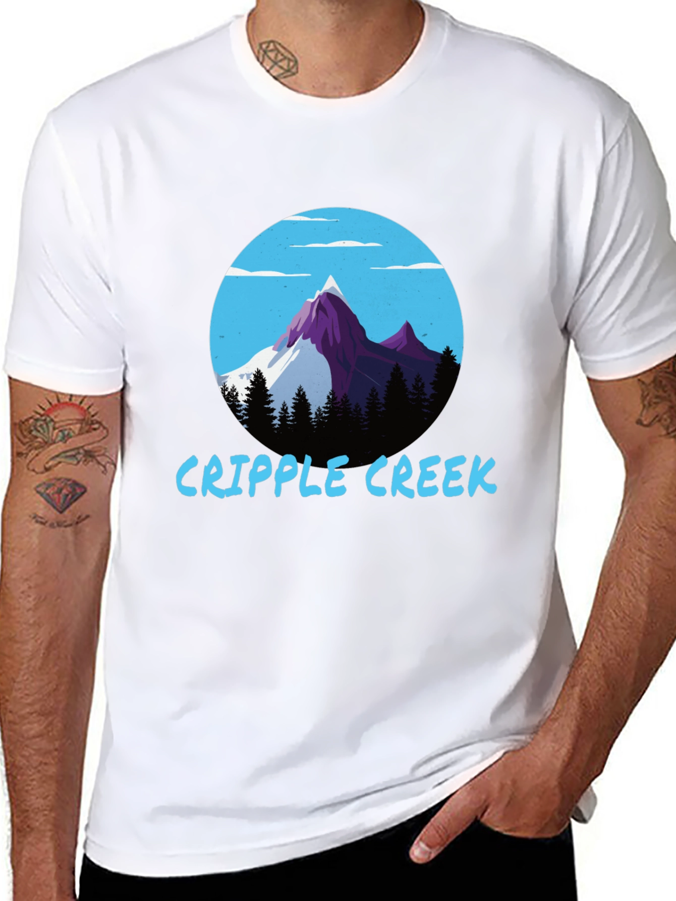 Cripple Creek Graphic Tee - Mountain Scene