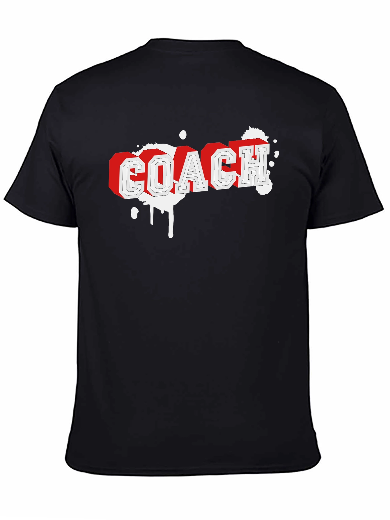 Coach Graphic Tee - Black Cotton Blend T-Shirt