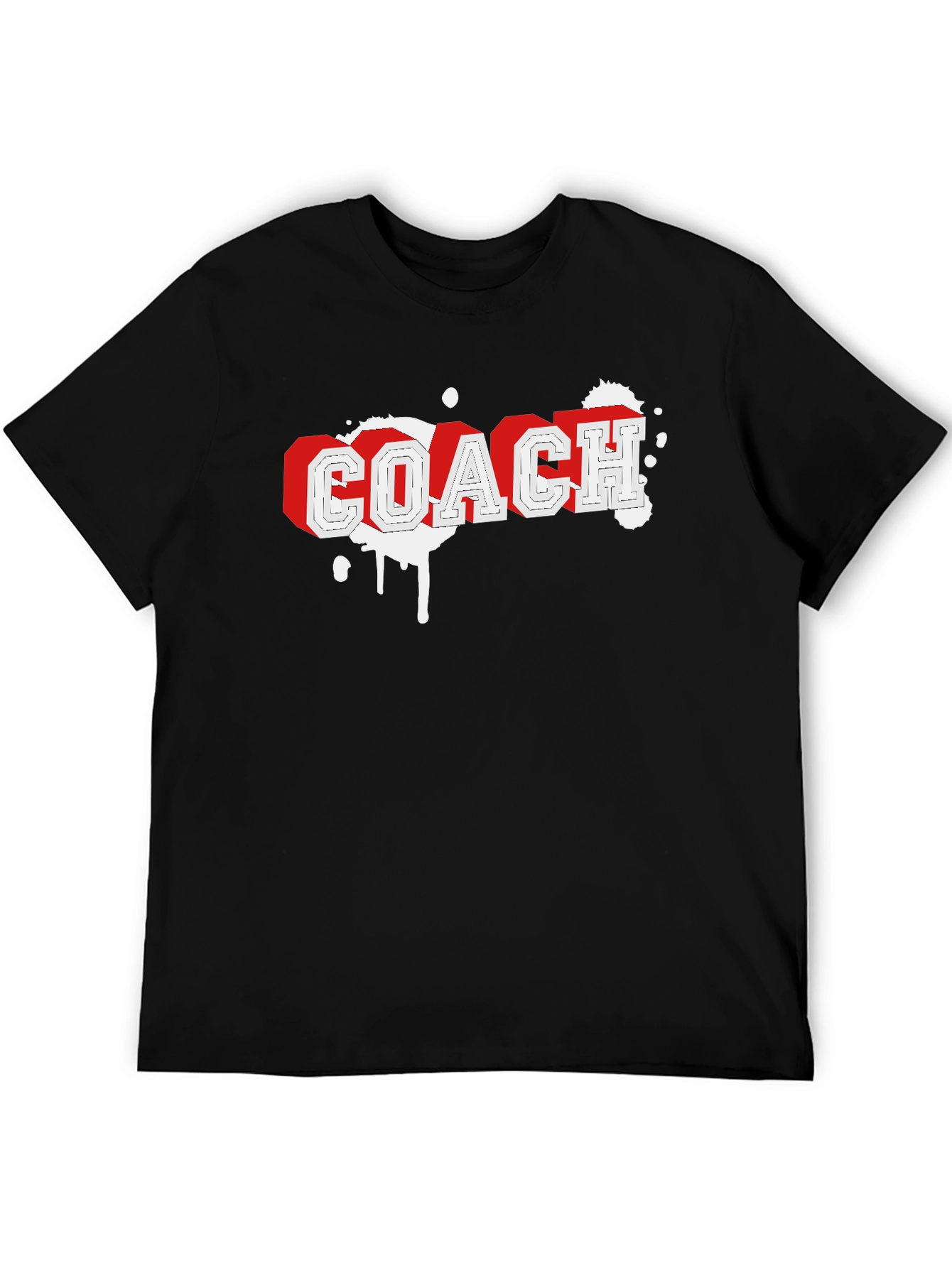 Coach Graphic Tee - Black Cotton Blend T-Shirt