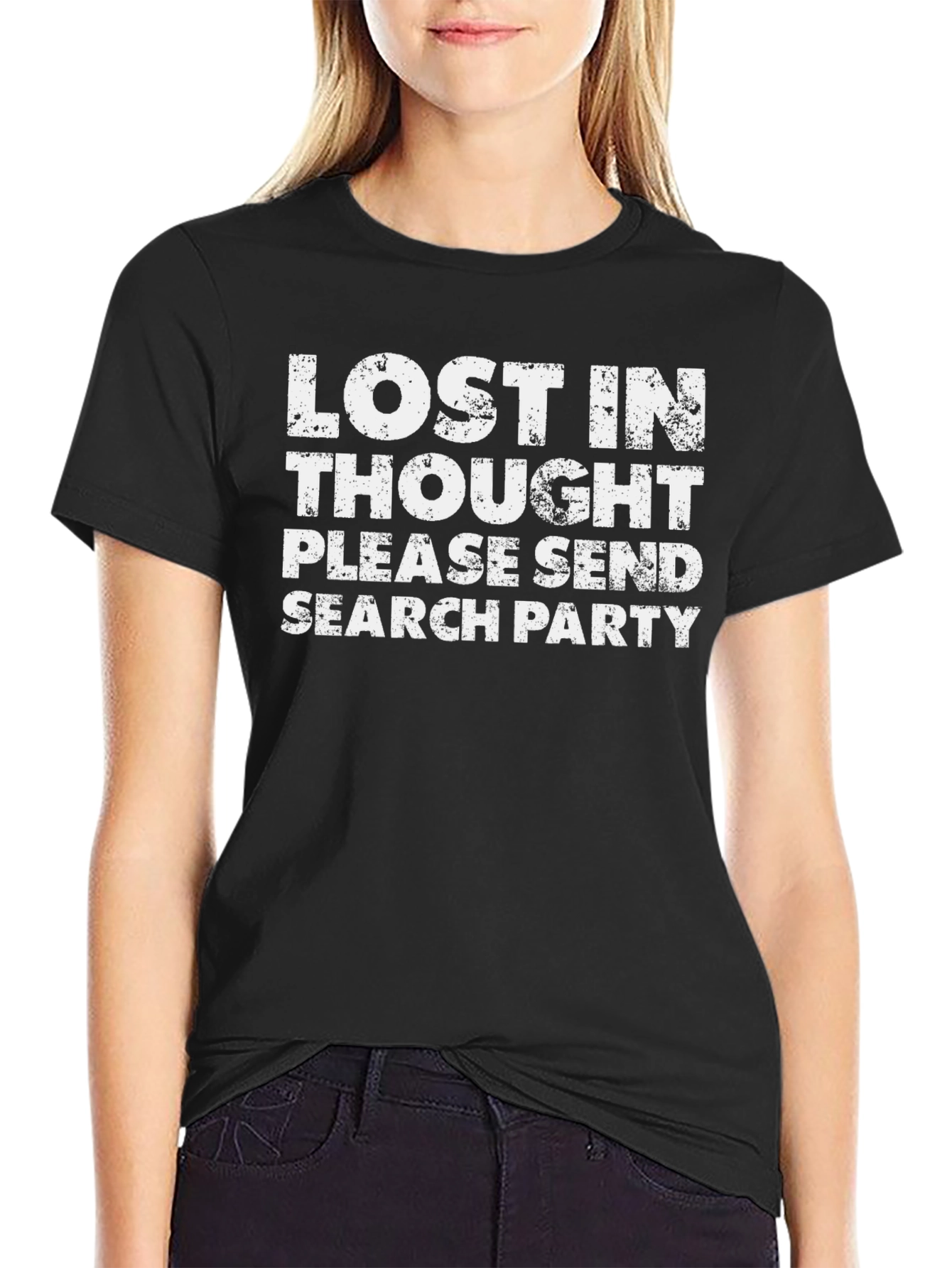 Lost in Thought Funny Graphic T-Shirt