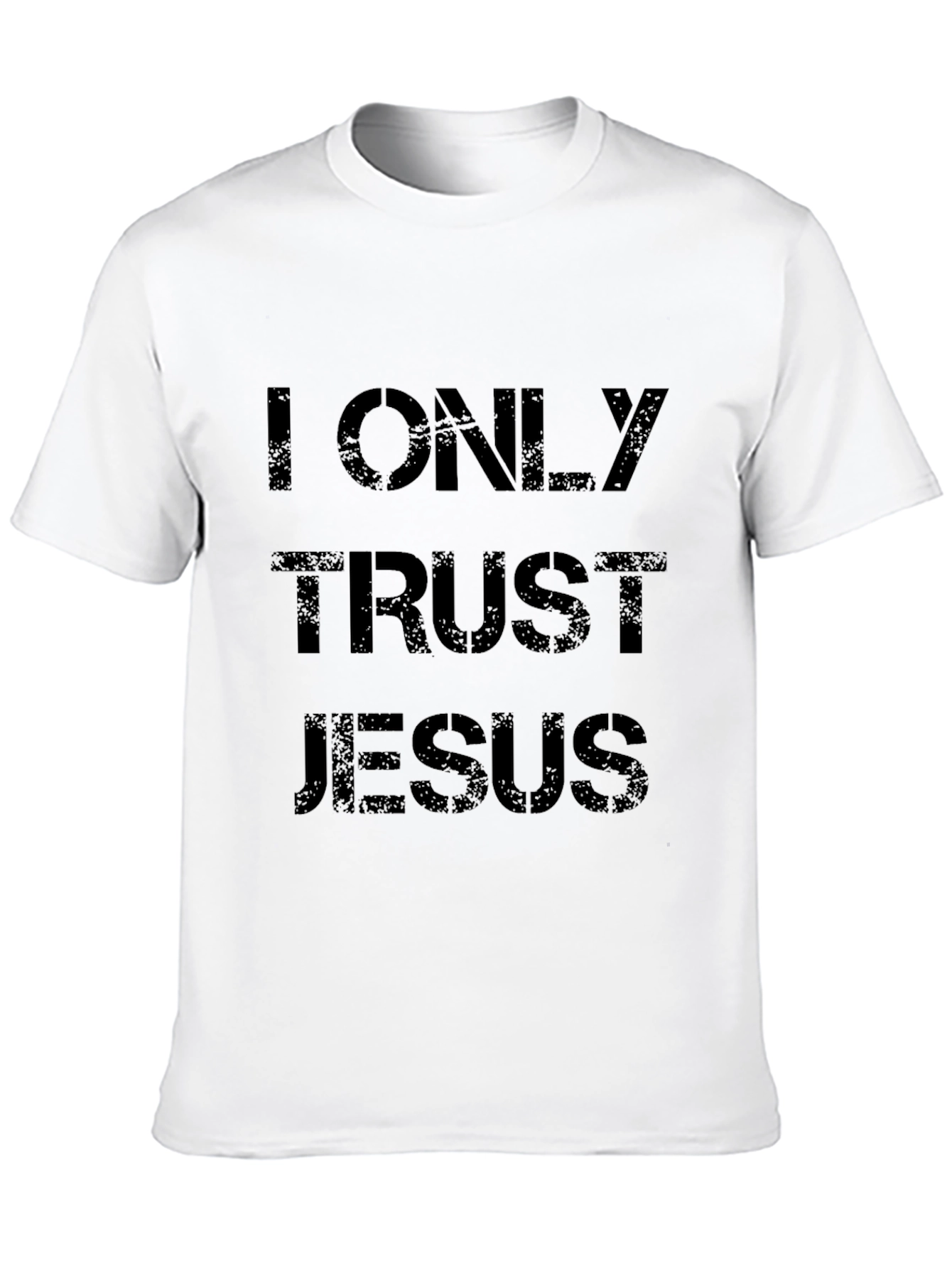 I Only Trust Jesus Black T-Shirt