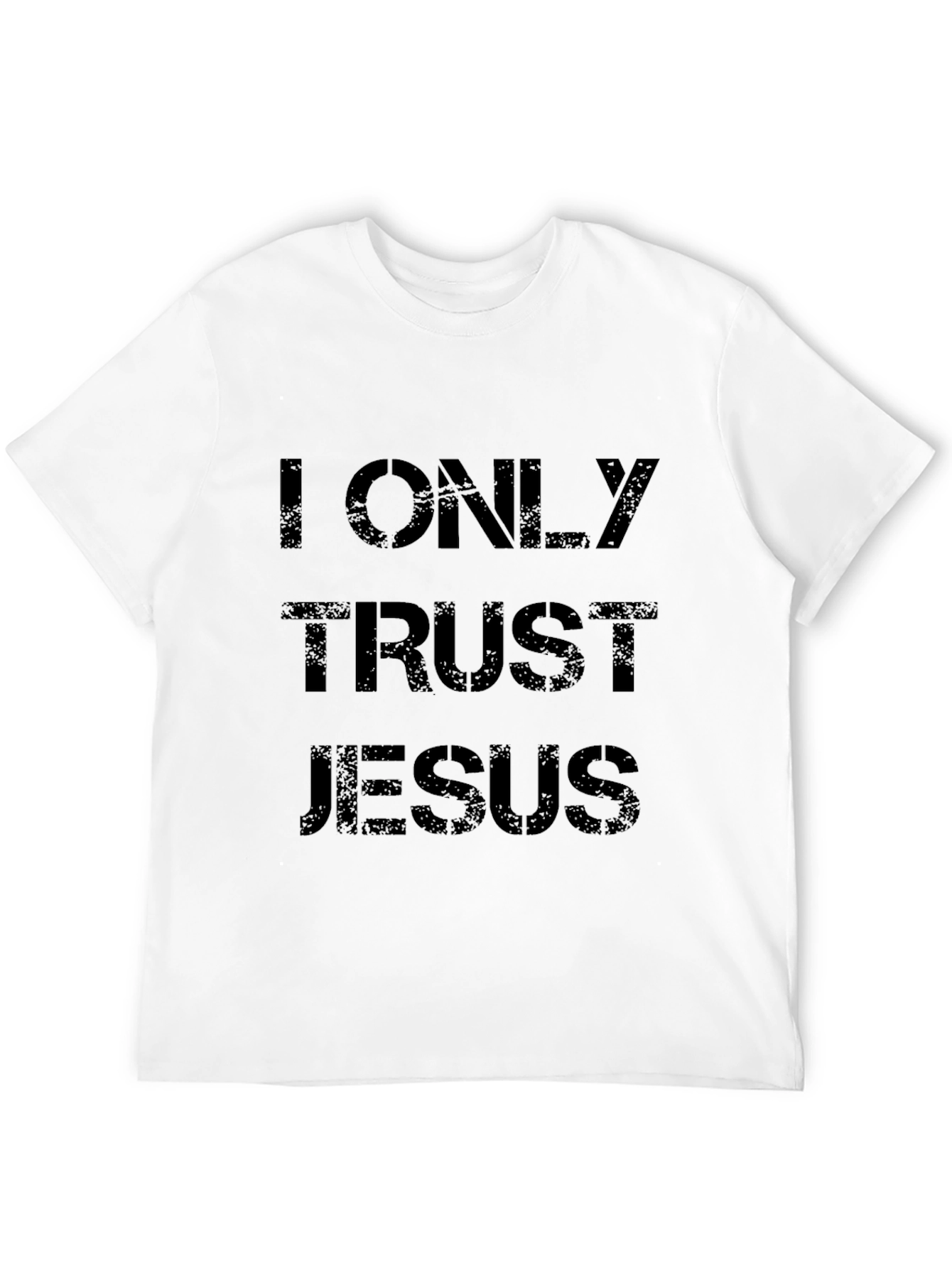 I Only Trust Jesus Black T-Shirt