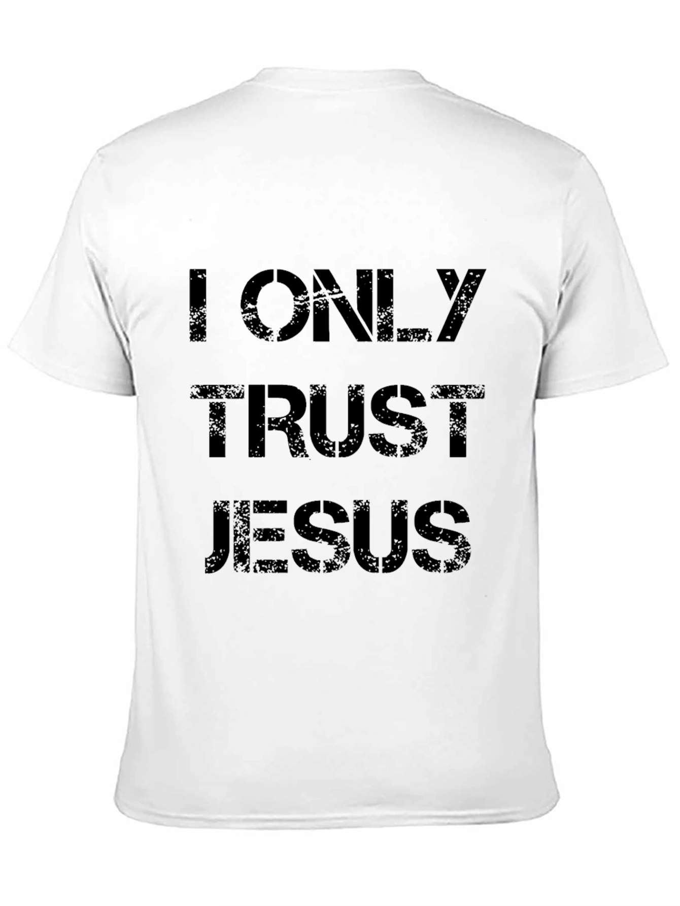 I Only Trust Jesus Black T-Shirt