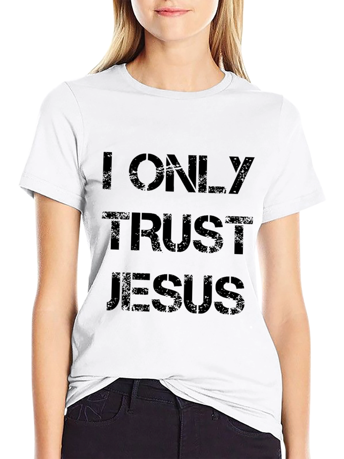 I Only Trust Jesus Black T-Shirt