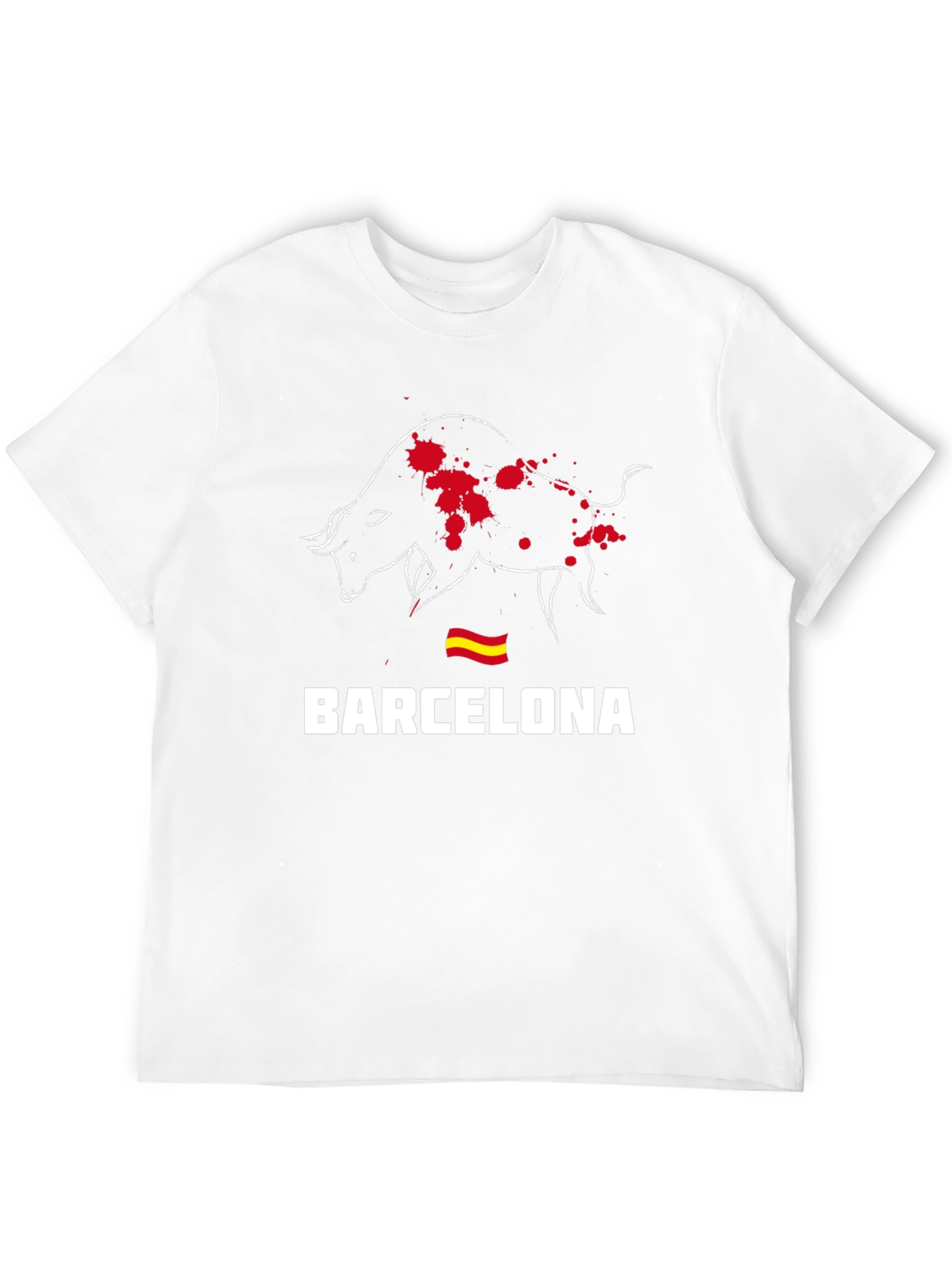 Barcelona Bull Graphic Tee - Stylish Mens T-Shirt