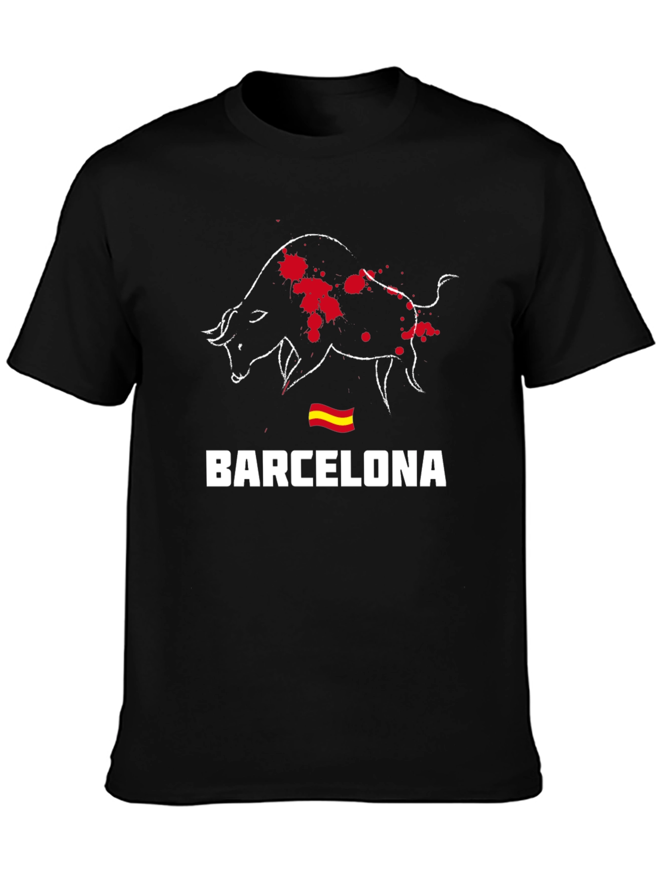 Barcelona Bull Graphic Tee - Stylish Mens T-Shirt