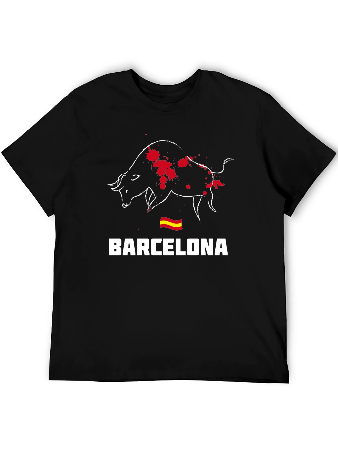 Barcelona Bull Graphic Tee - Stylish Mens T-Shirt