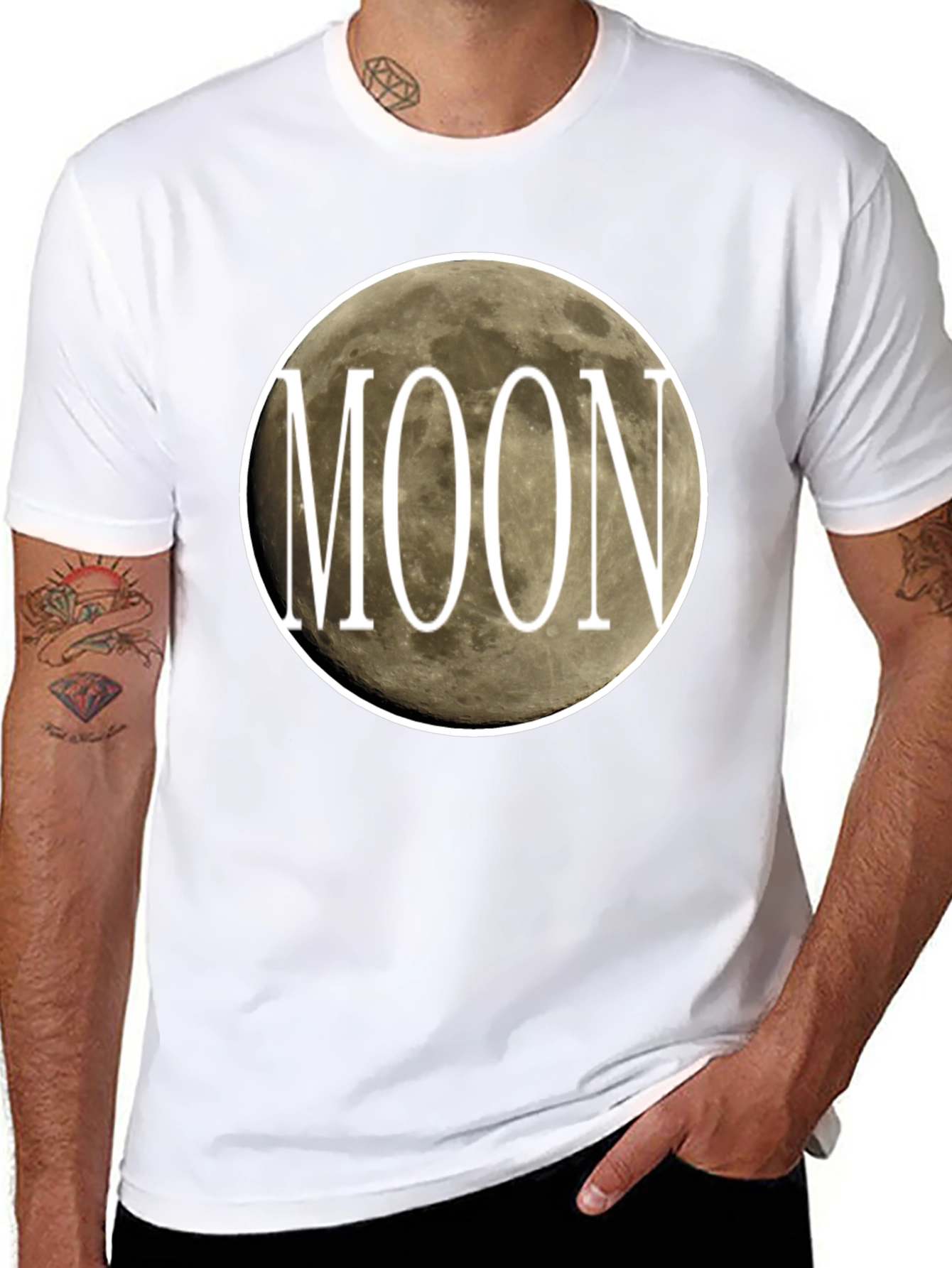 Moon Graphic Tee - Stylish Celestial Design