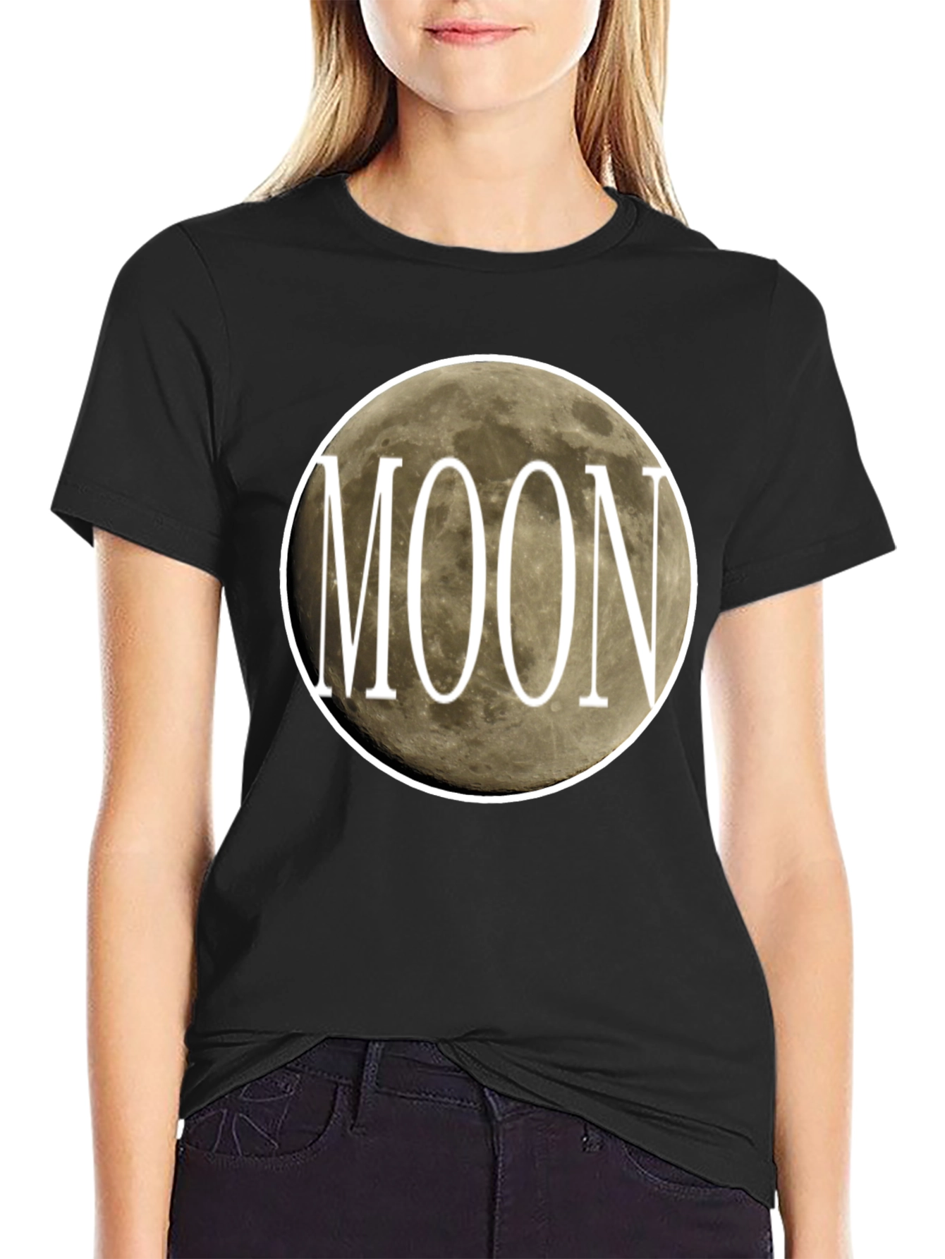 Moon Graphic Tee - Stylish Celestial Design