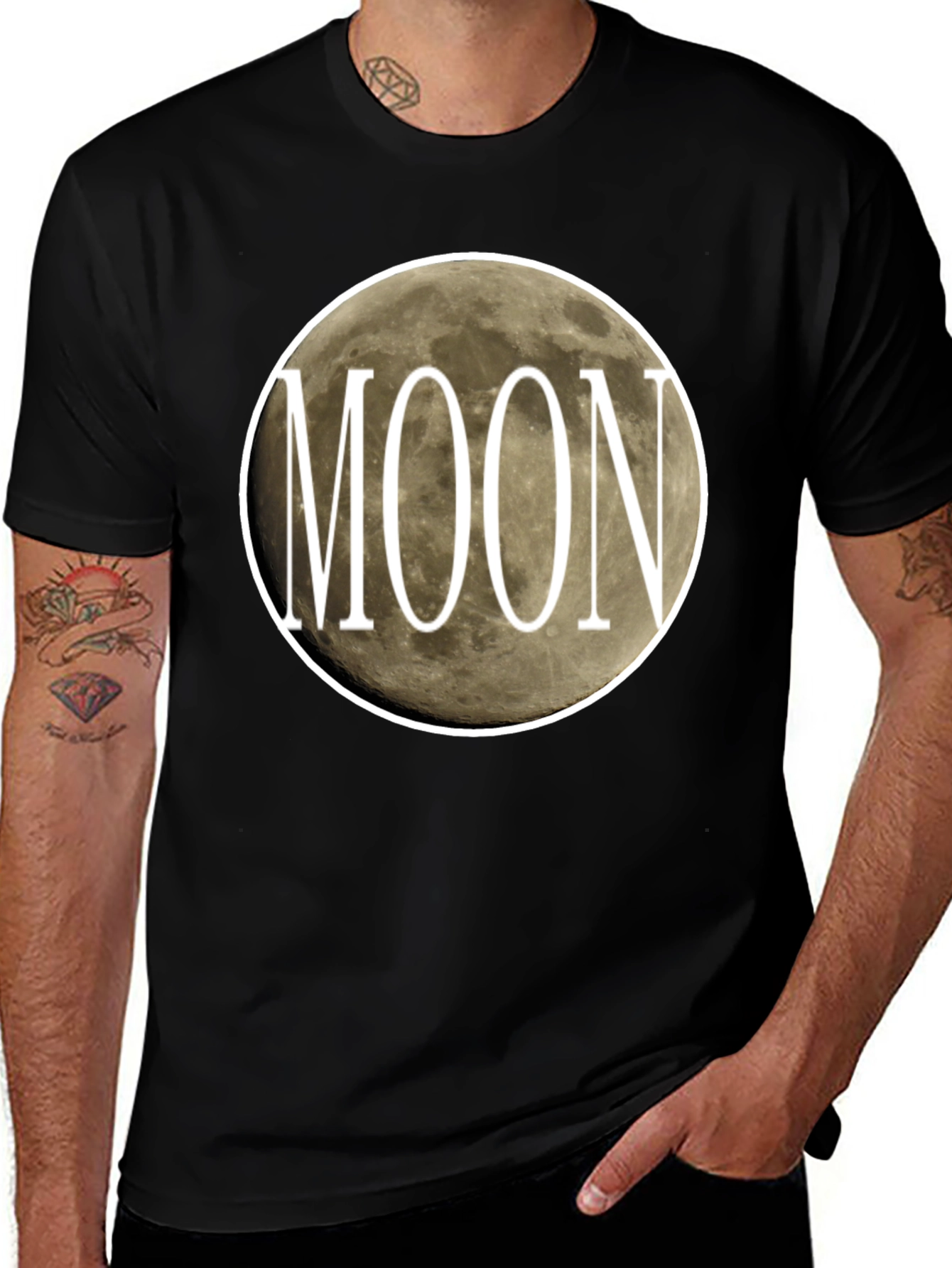 Moon Graphic Tee - Stylish Celestial Design
