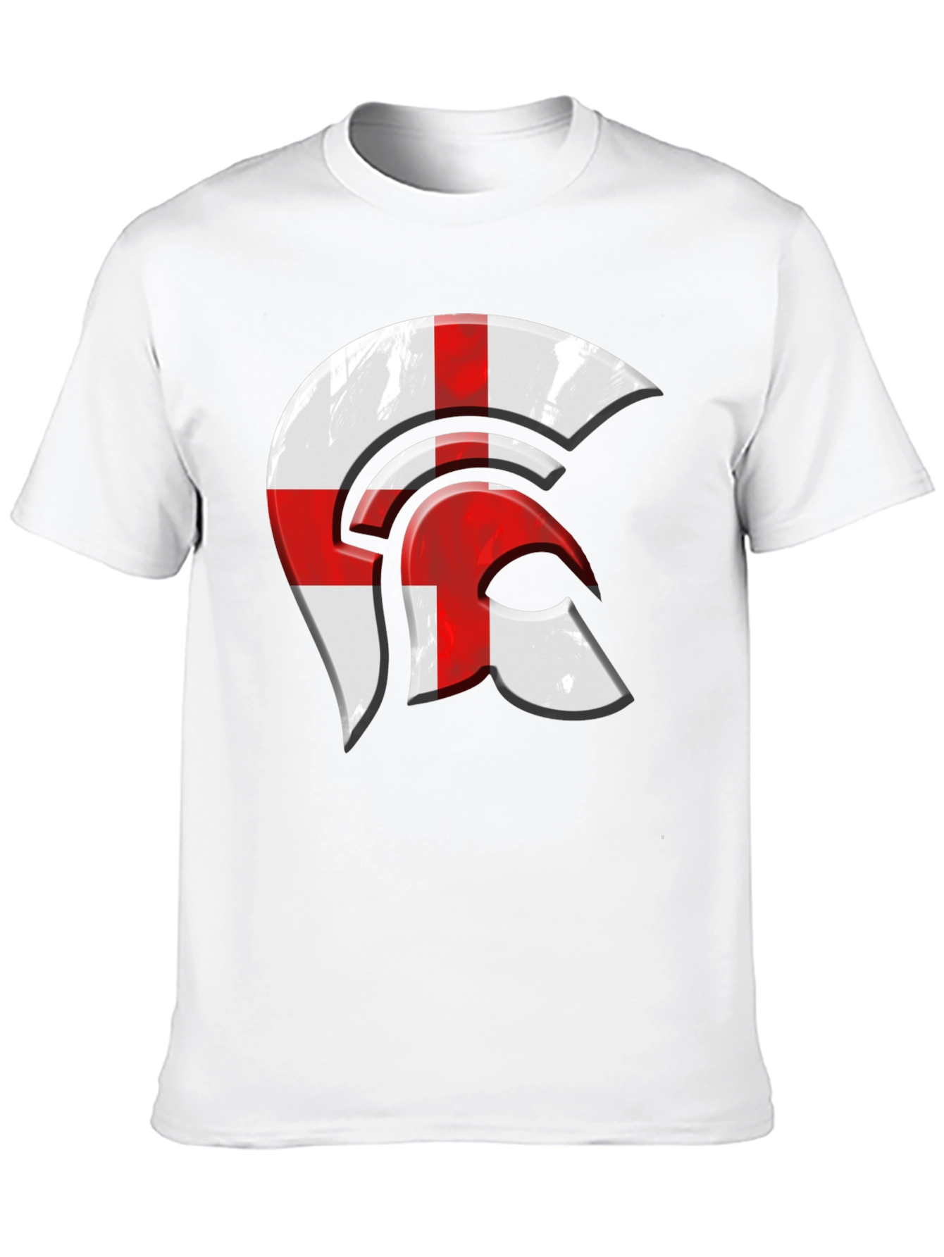 England Flag Spartan Helmet Graphic Tee