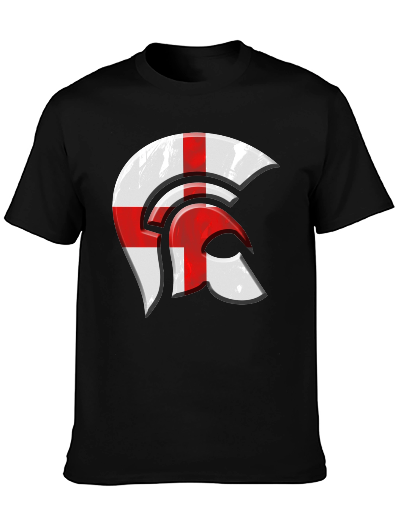 England Flag Spartan Helmet Graphic Tee