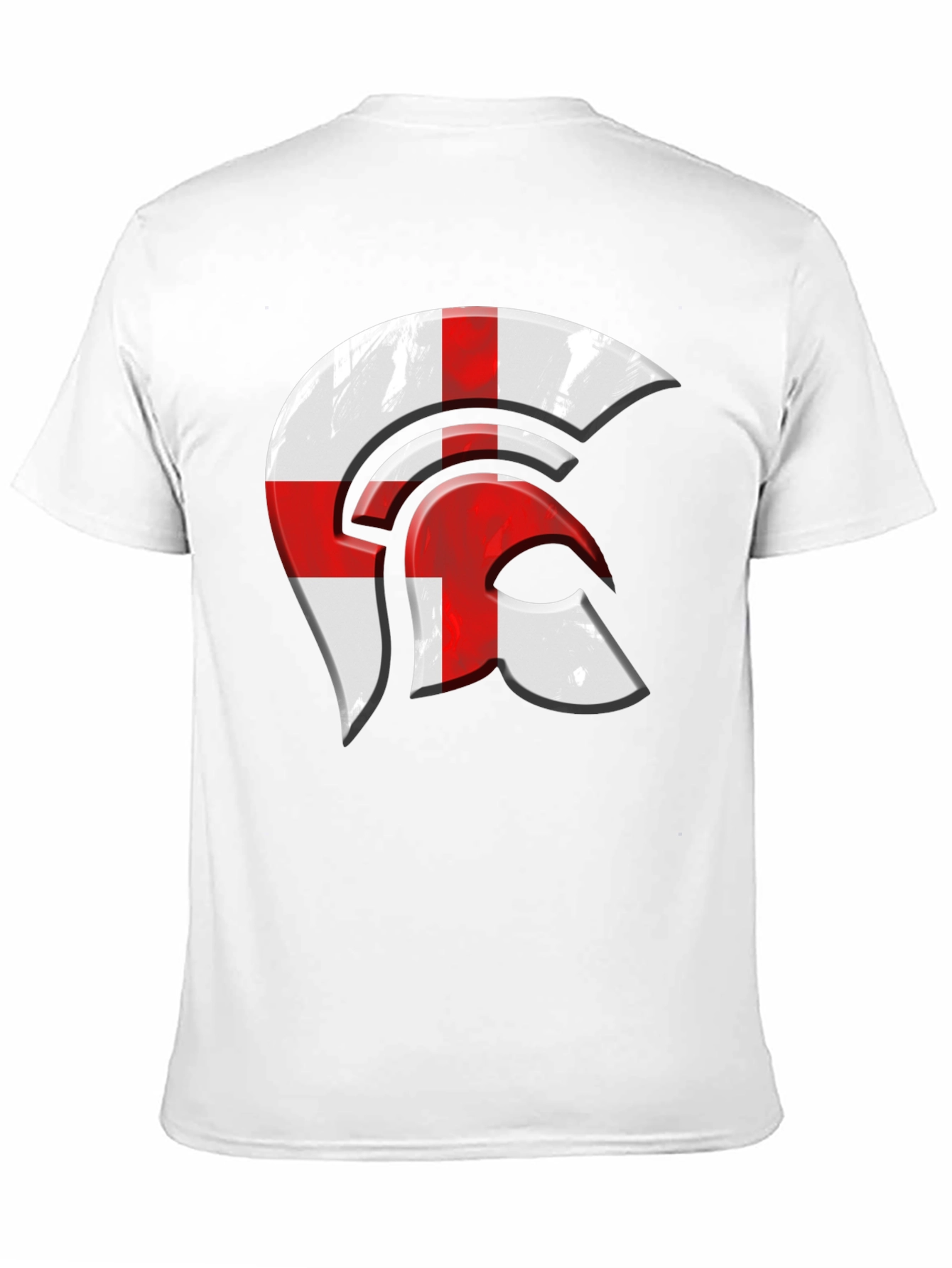 England Flag Spartan Helmet Graphic Tee