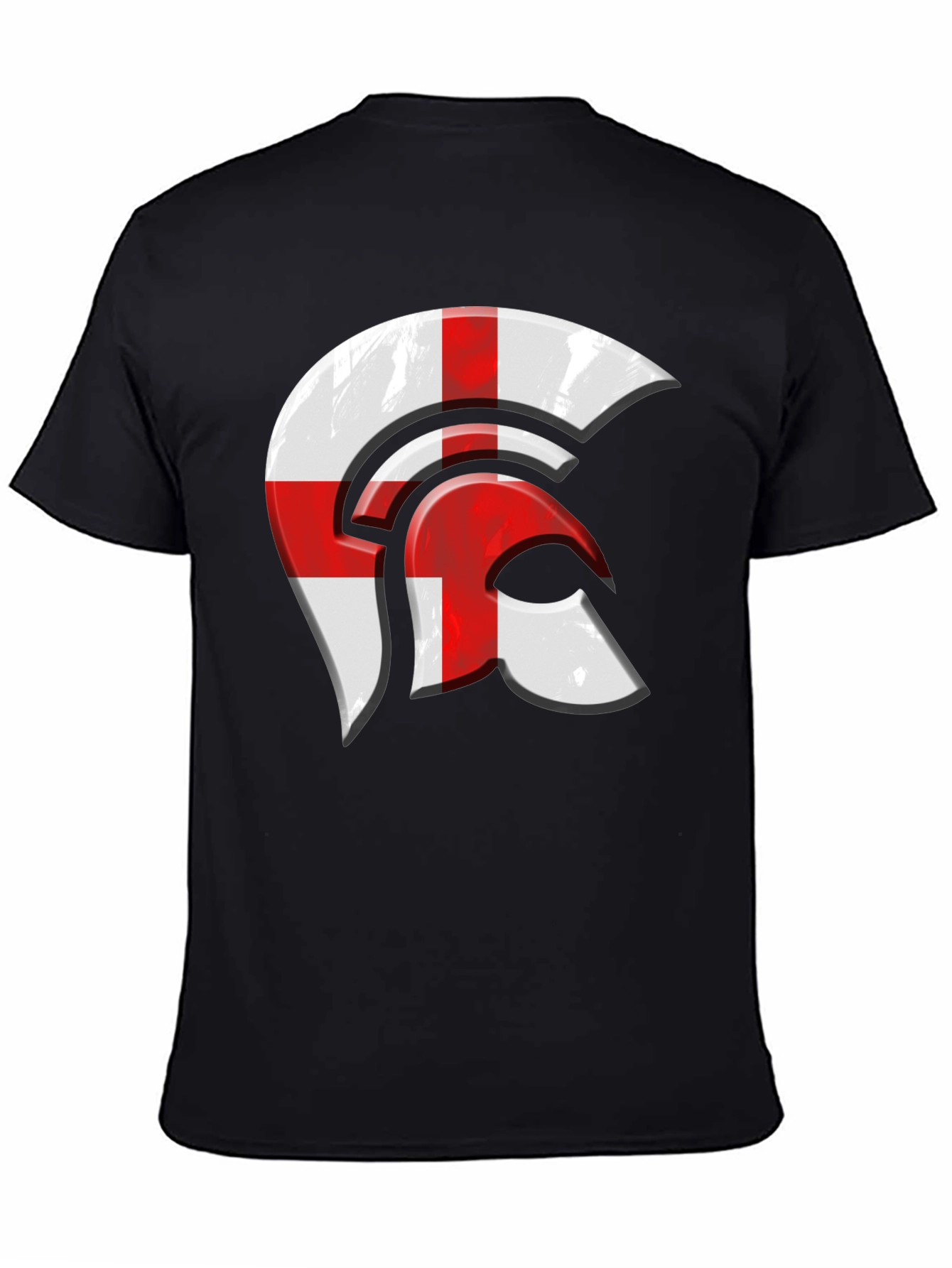 England Flag Spartan Helmet Graphic Tee