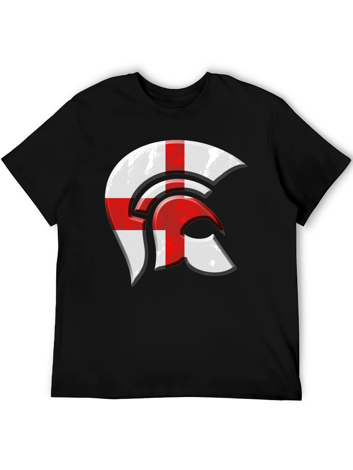 England Flag Spartan Helmet Graphic Tee