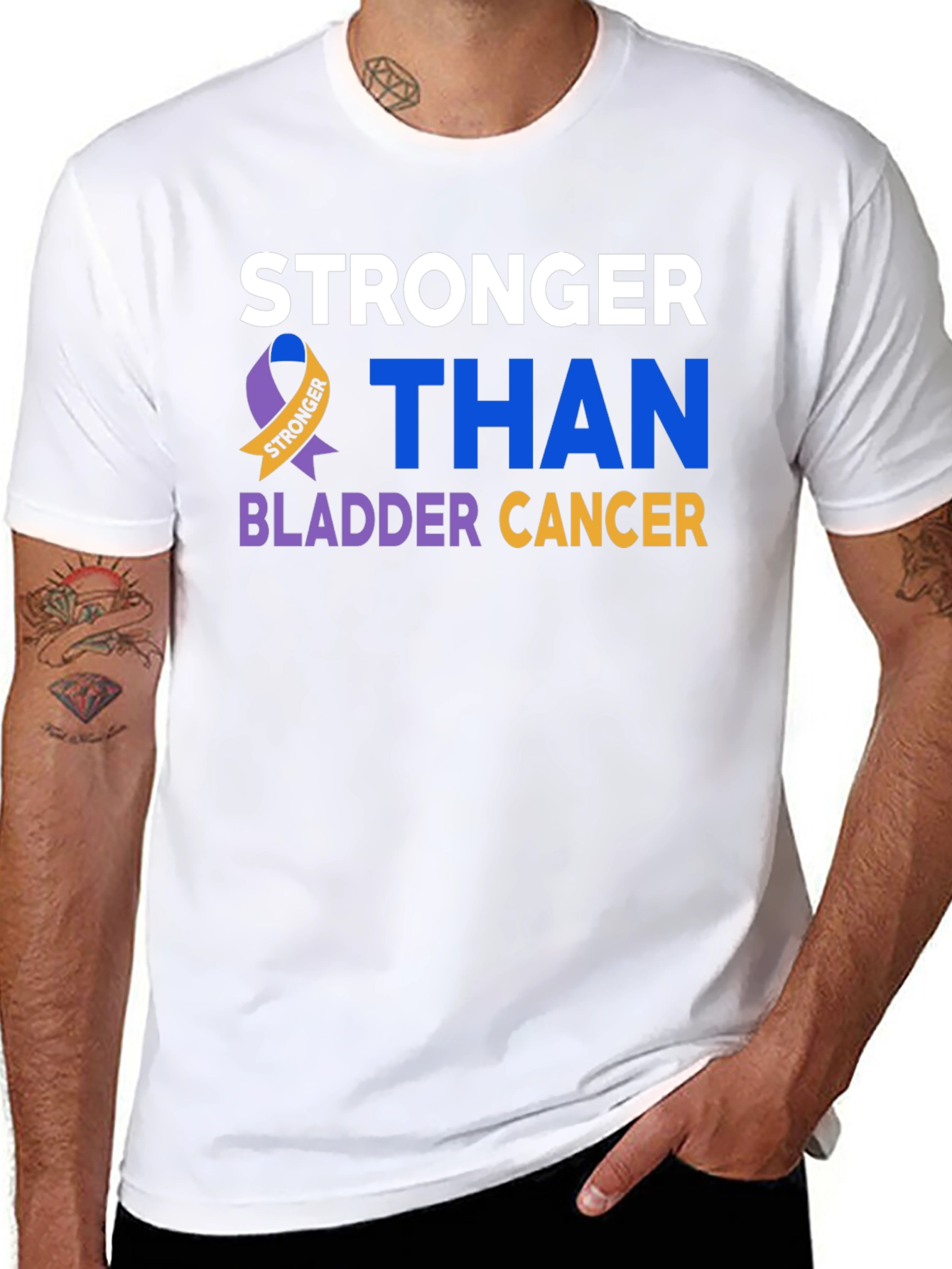 Stronger Than Bladder Cancer Awareness T-Shirt