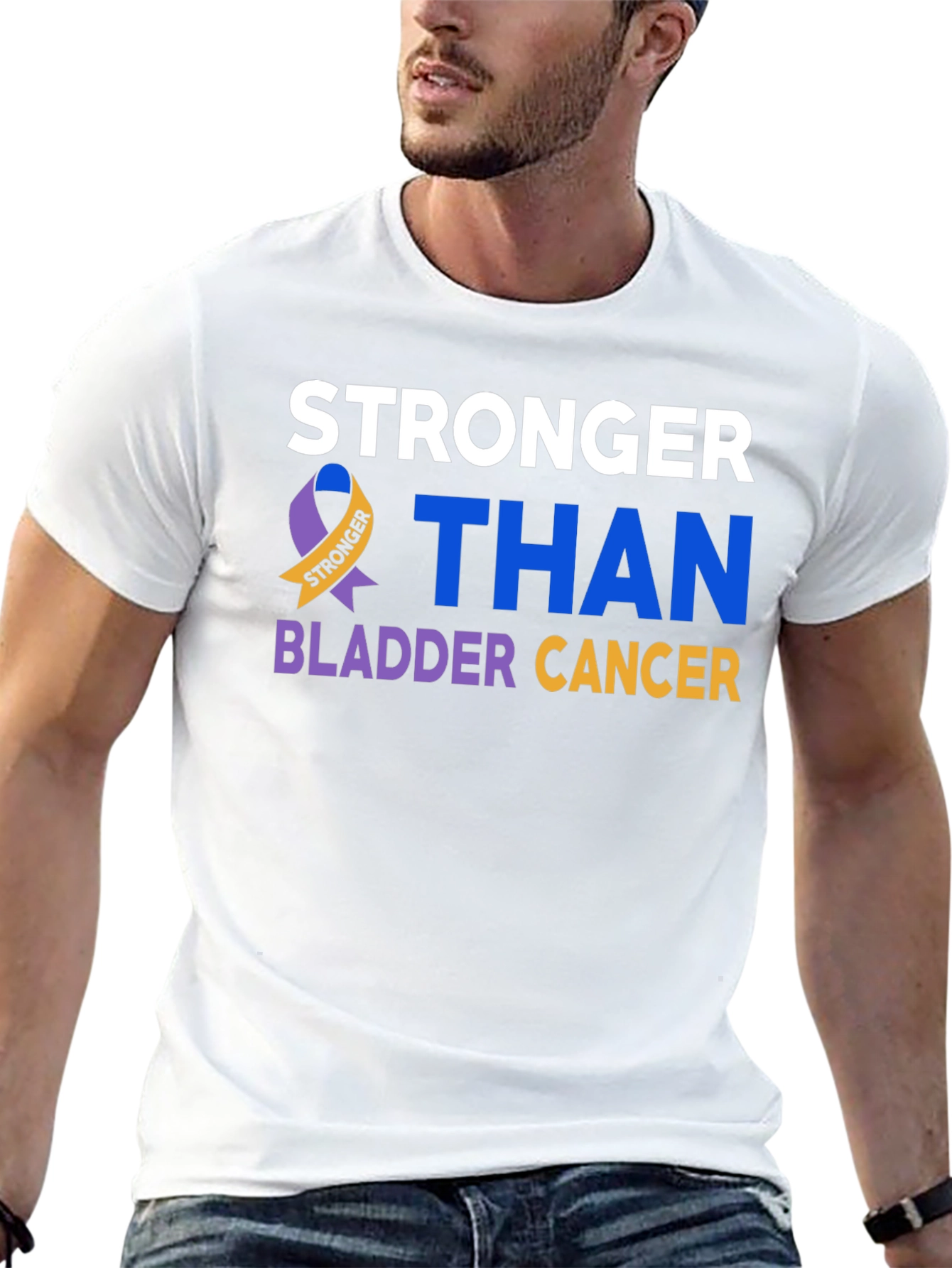 Stronger Than Bladder Cancer Awareness T-Shirt