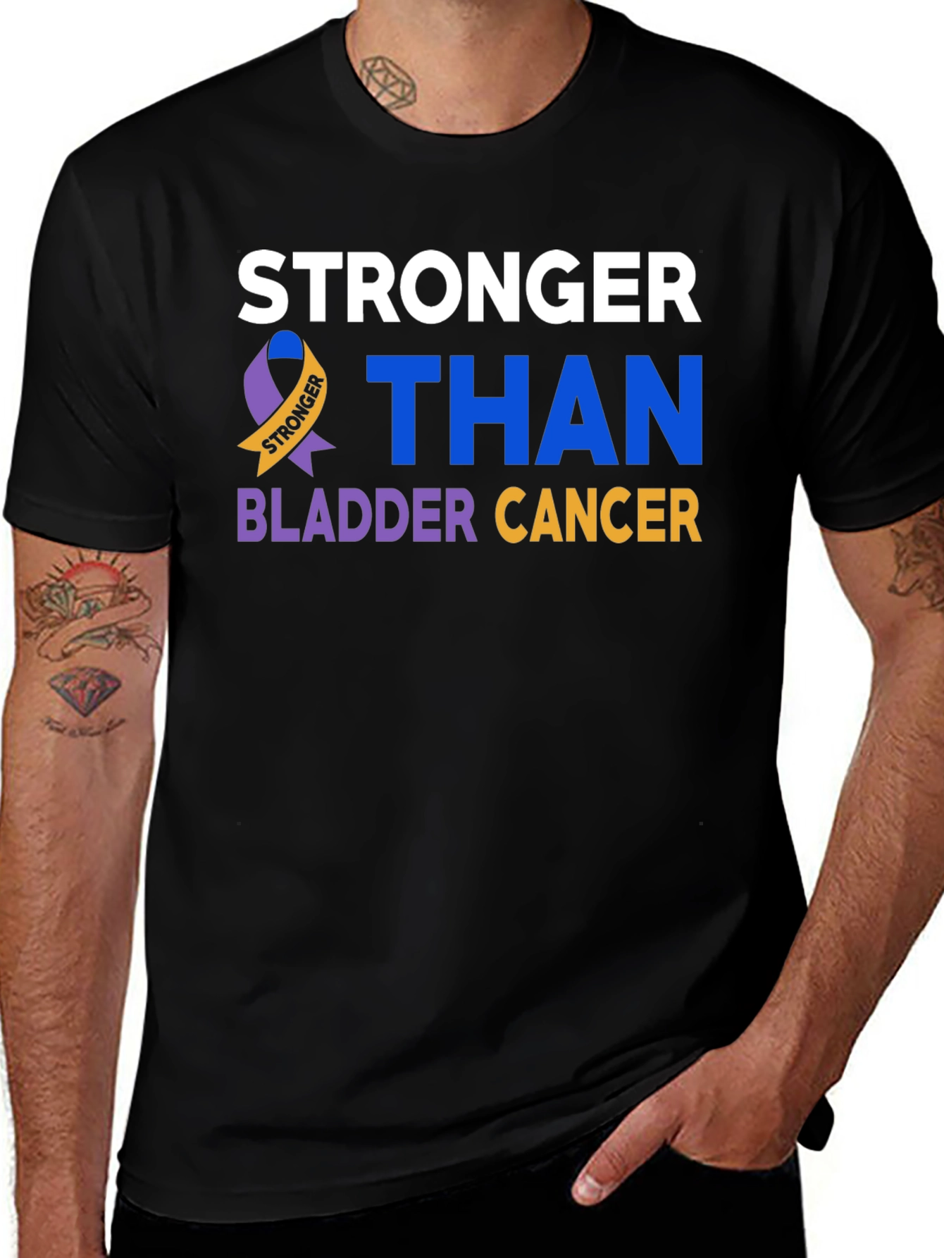 Stronger Than Bladder Cancer Awareness T-Shirt