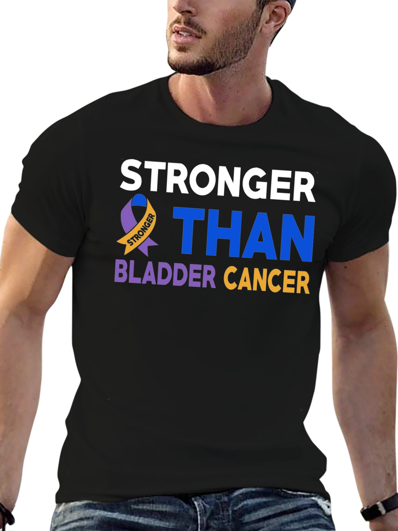 Stronger Than Bladder Cancer Awareness T-Shirt