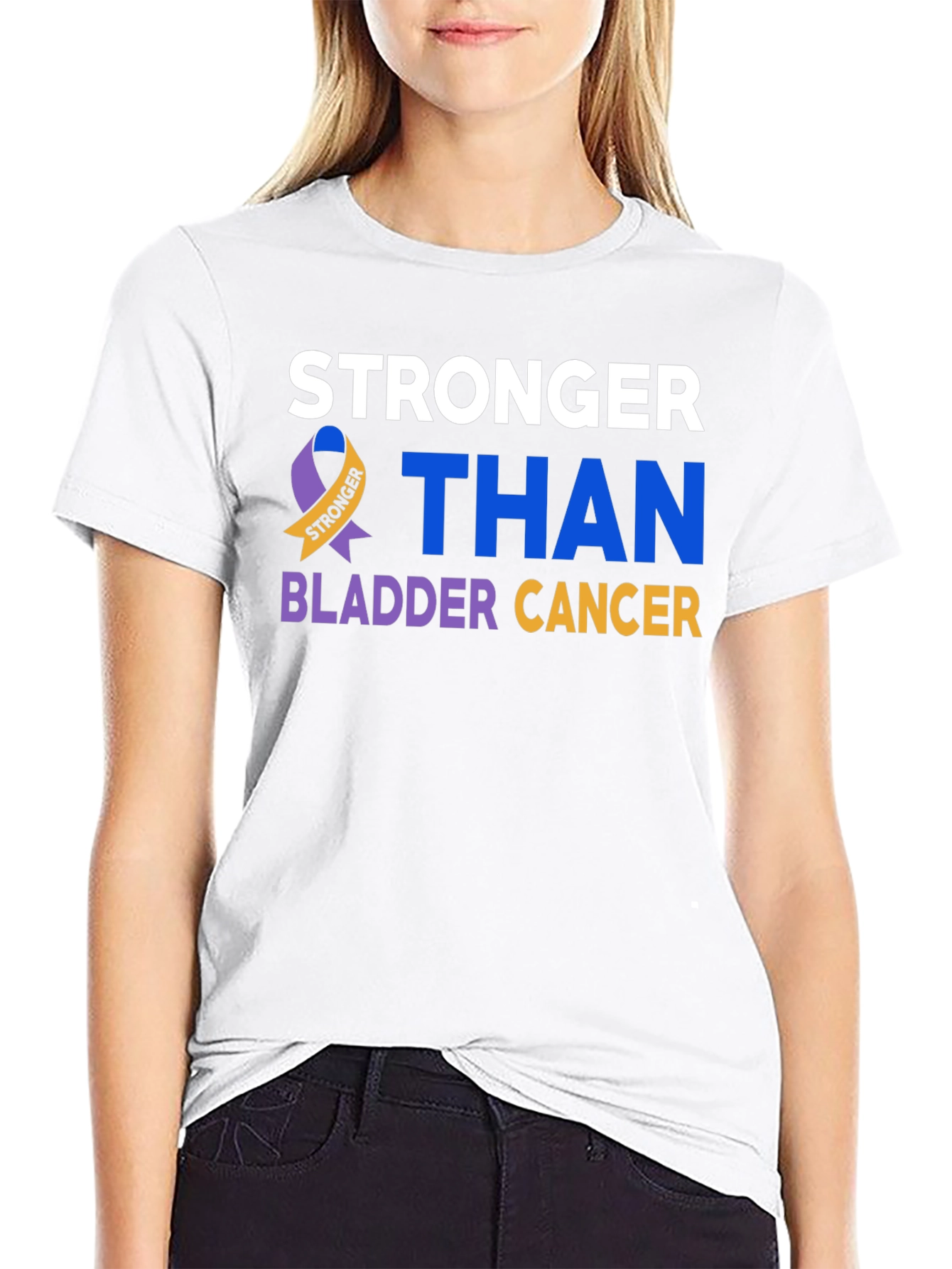 Stronger Than Bladder Cancer Awareness T-Shirt