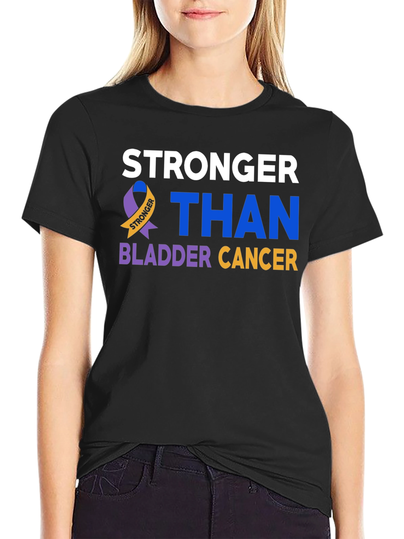 Stronger Than Bladder Cancer Awareness T-Shirt