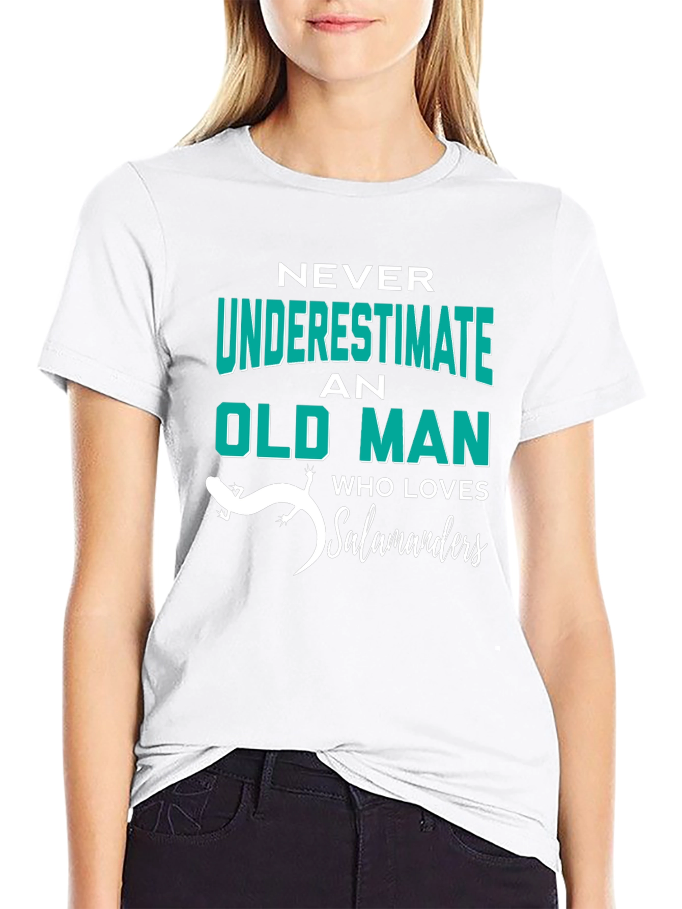 Never Underestimate Old Man Who Loves Salamanders T-Shirt
