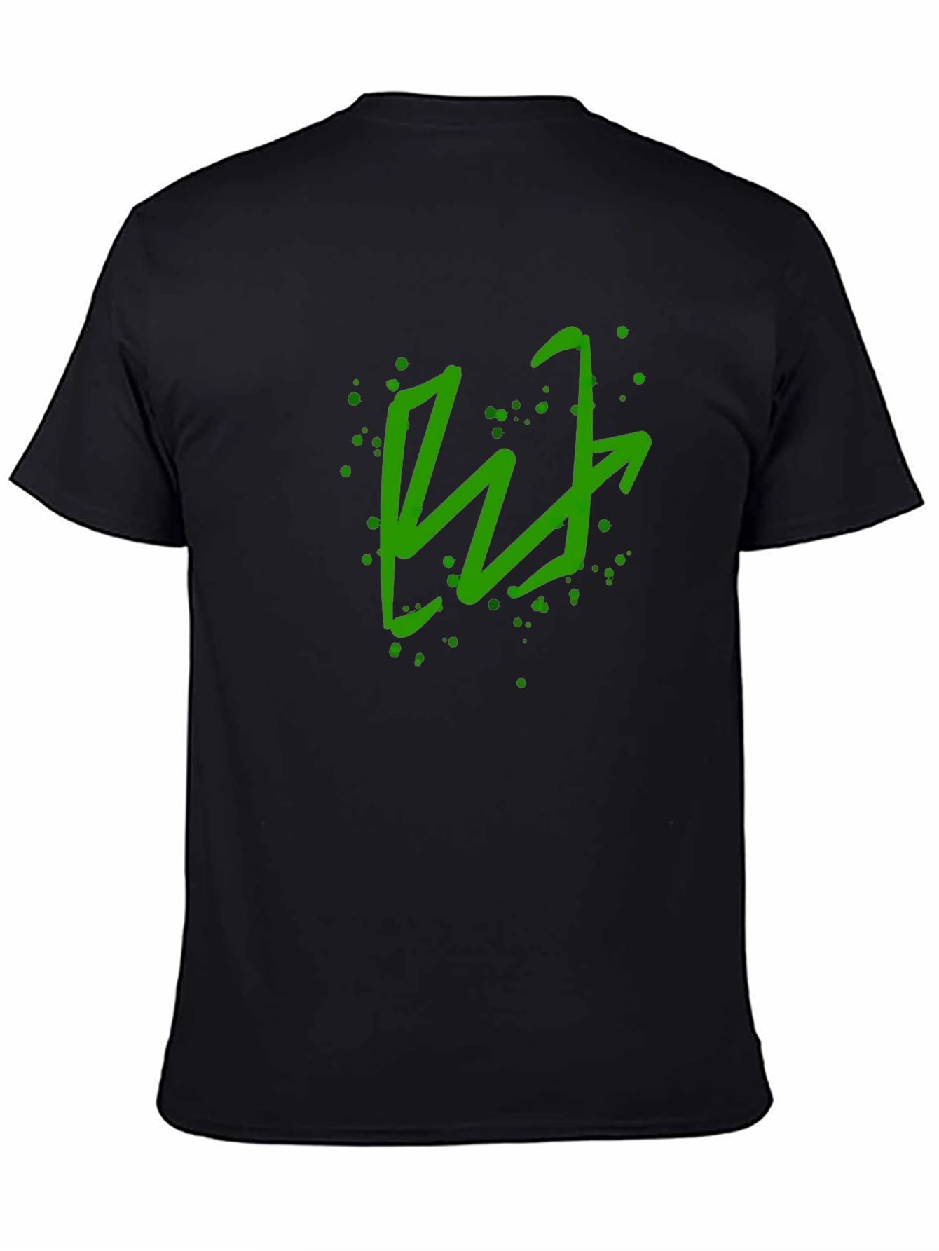 Green Arrow Graphic Black T-Shirt