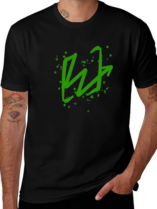 Green Arrow Graphic Black T-Shirt