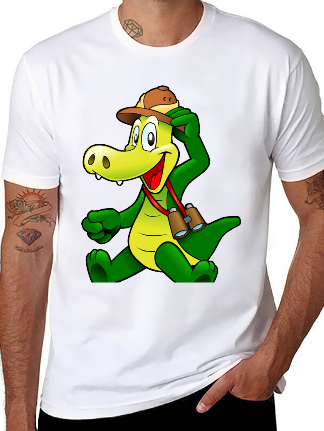 Cartoon Crocodile T-Shirt - Fun Novelty Tee