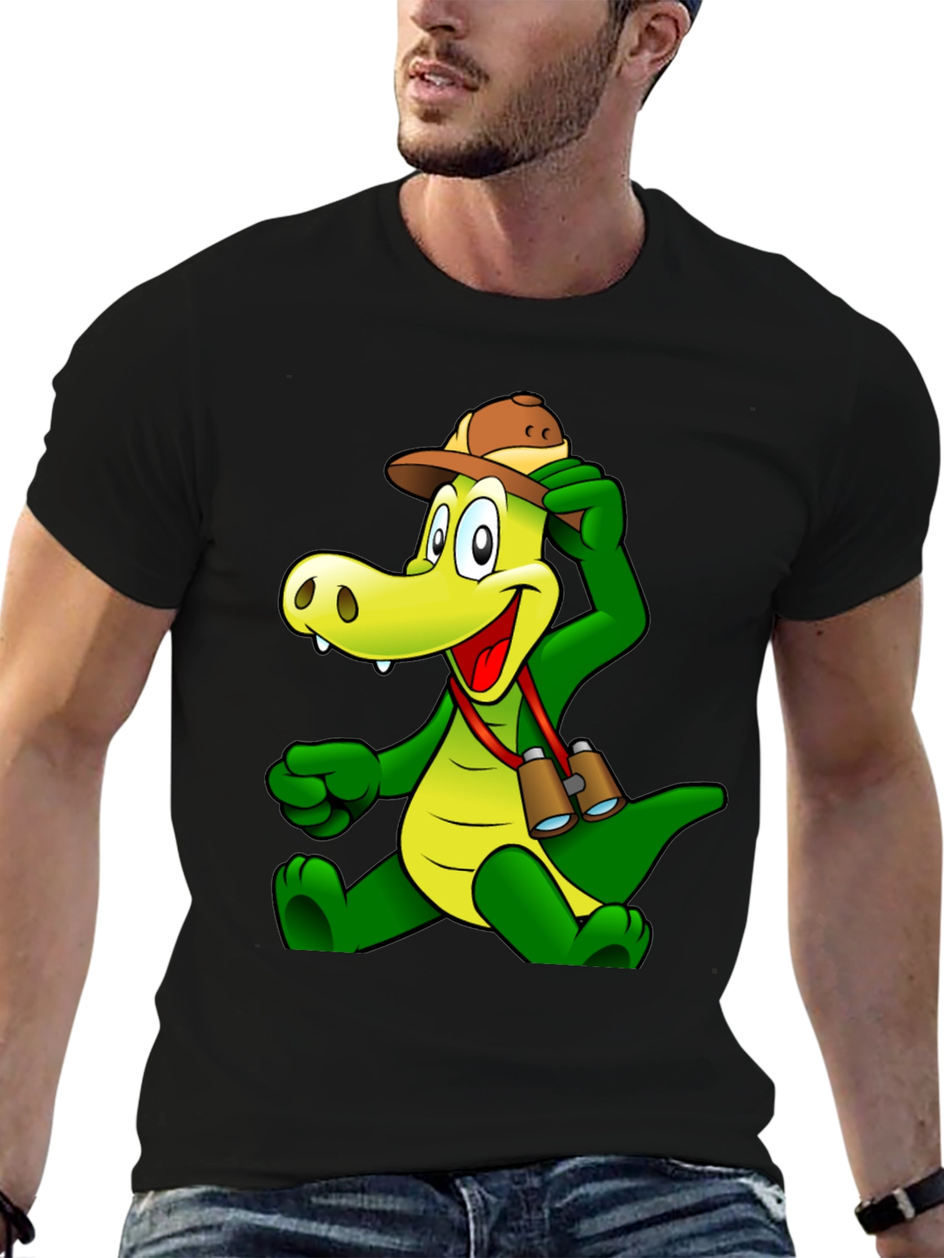 Cartoon Crocodile T-Shirt - Fun Novelty Tee