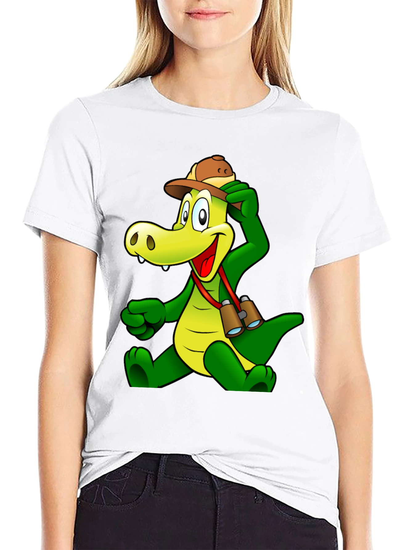 Cartoon Crocodile T-Shirt - Fun Novelty Tee