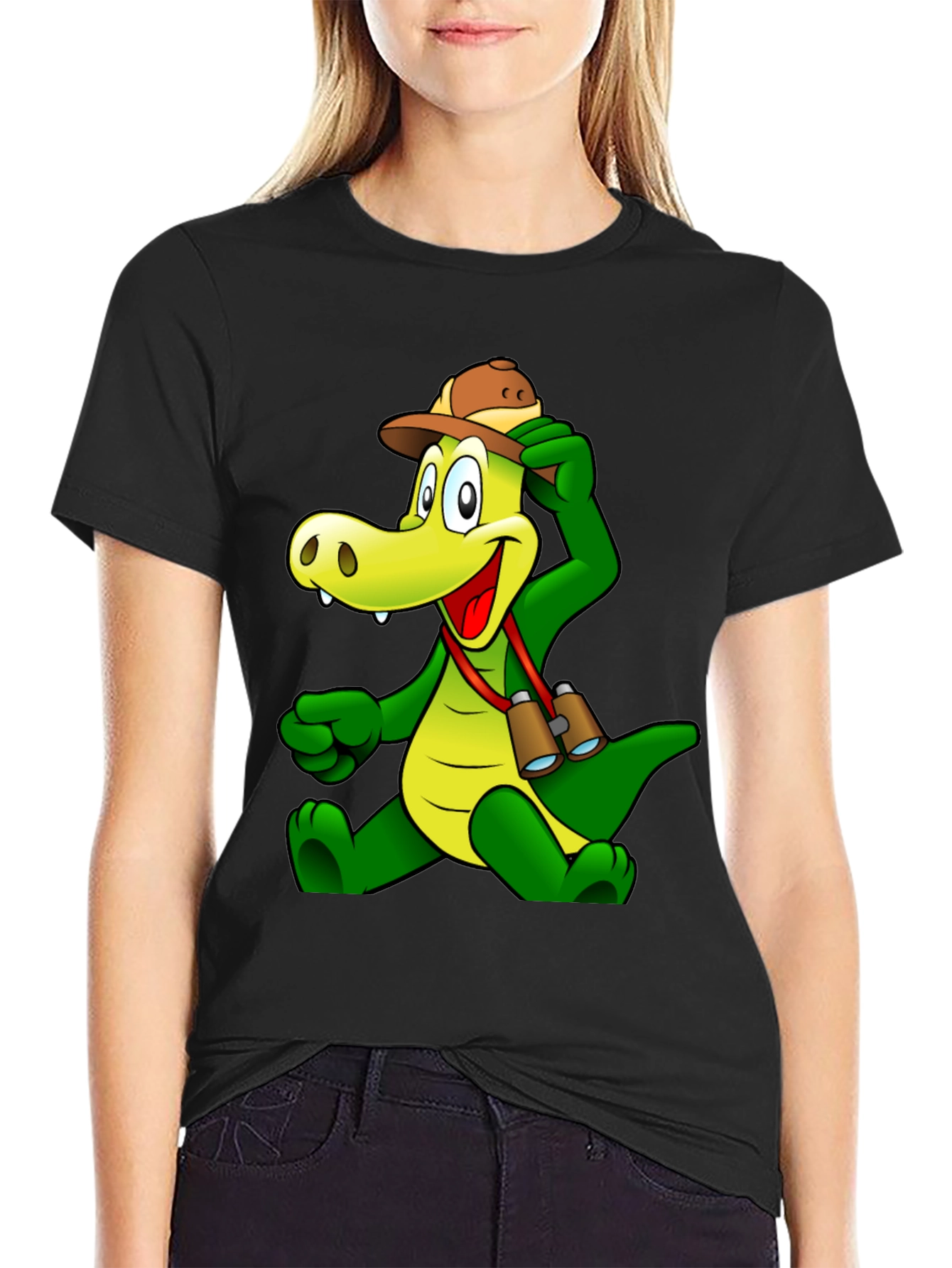 Cartoon Crocodile T-Shirt - Fun Novelty Tee